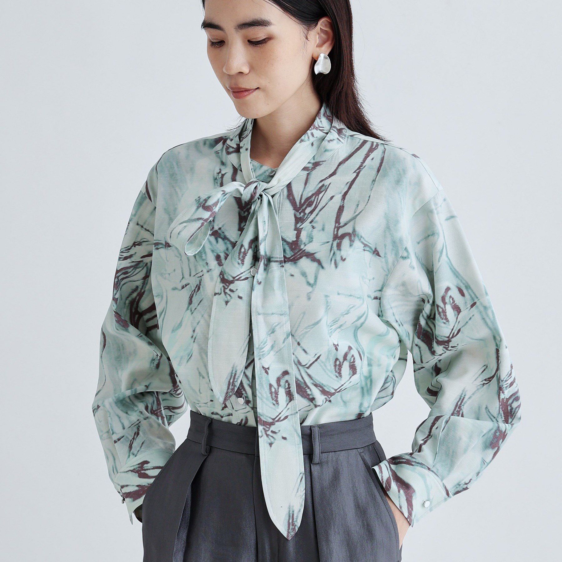 GALLEST「ウォータープリントシャツ」|シャツ・ブラウス|