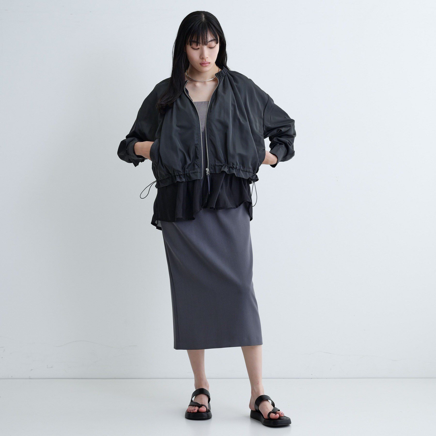 GALLEST「ドロストライトブルゾン」|ブルゾン・スタジャン|