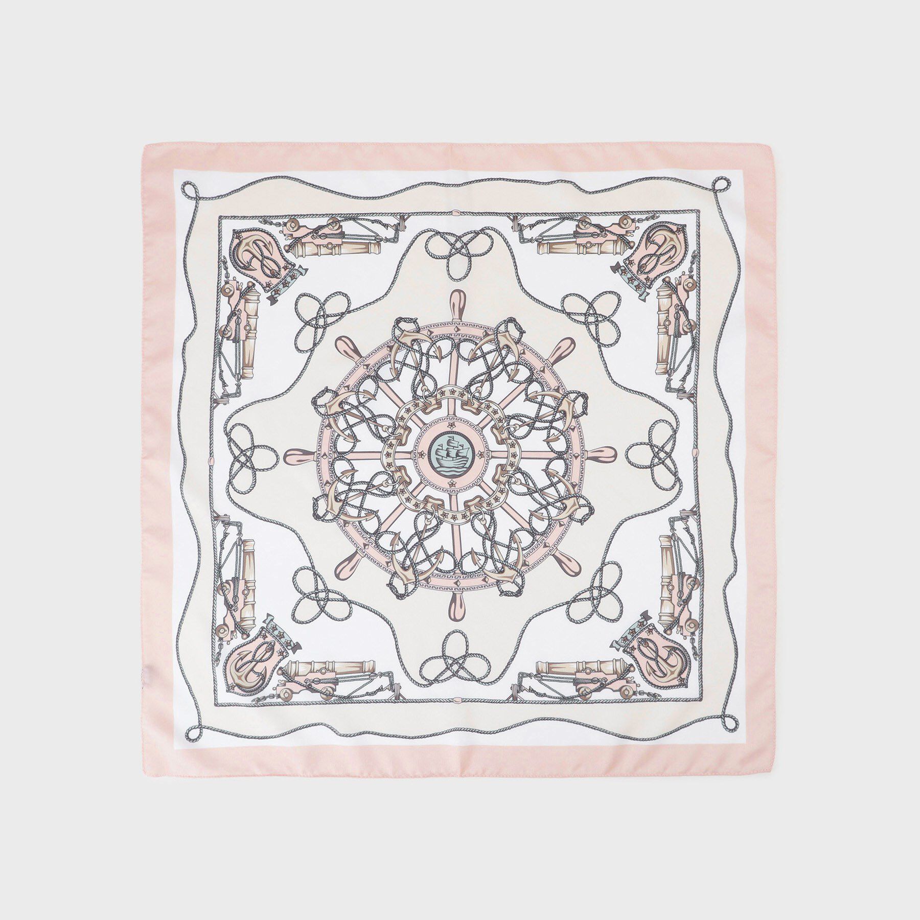 INDIVI「【60cm四方】スクエアスカーフ」|バンダナ・スカーフ|ライトピンク(670