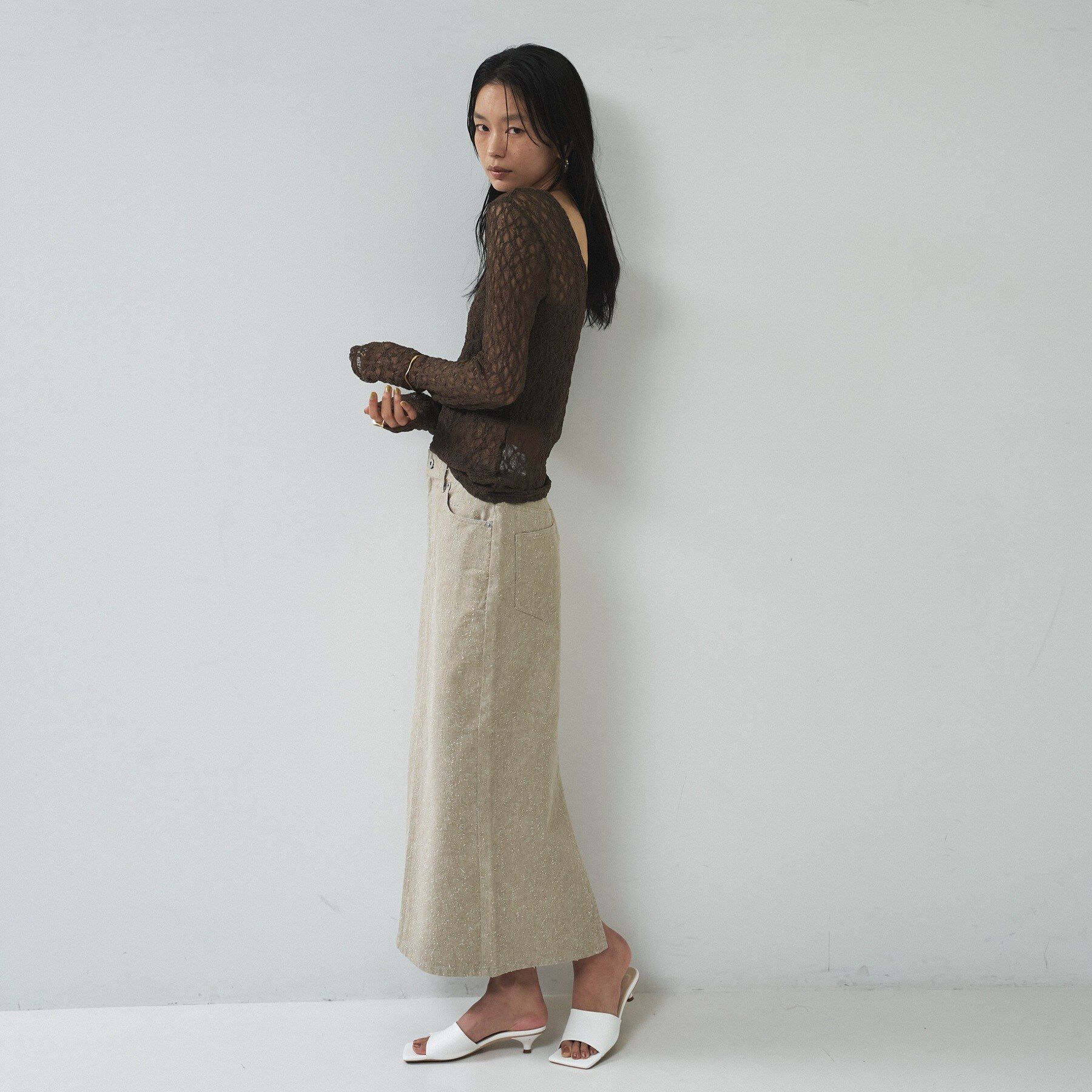 GALLEST「グレイニーコットンタイトスカート」|スカート|