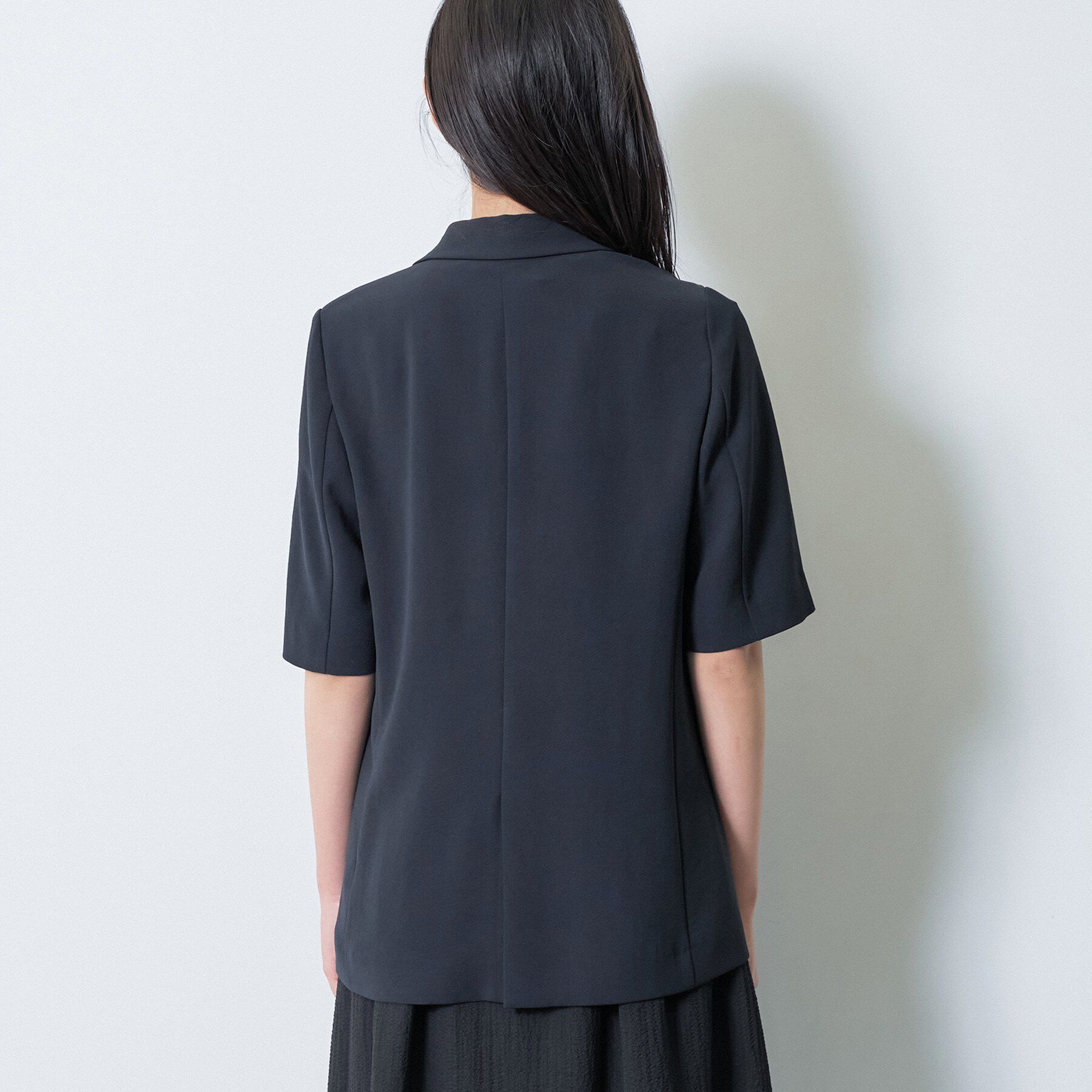 INDIVI「【着る日傘】ハーフスリーブダブルジャケット」|テーラードジャケット|