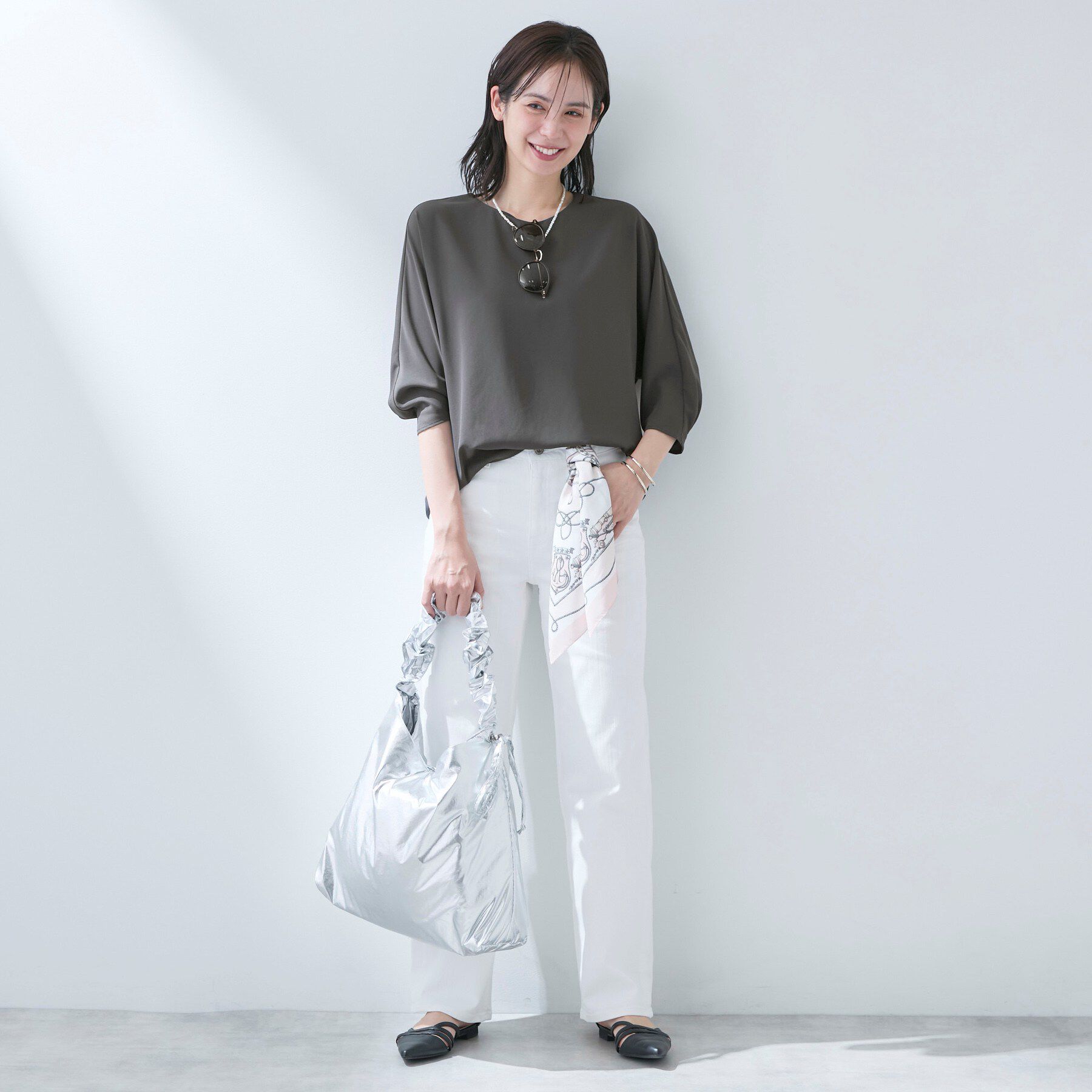 INDIVI「【さらに軽く軽快！／着る日傘】ドルマントップス」|シャツ・ブラウス|