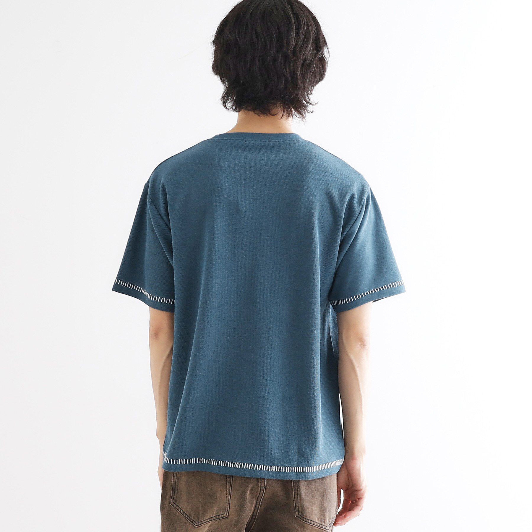 tk.TAKEO KIKUCHI「ブラインドステッチ切替カットソー」|Tシャツ・カットソー|