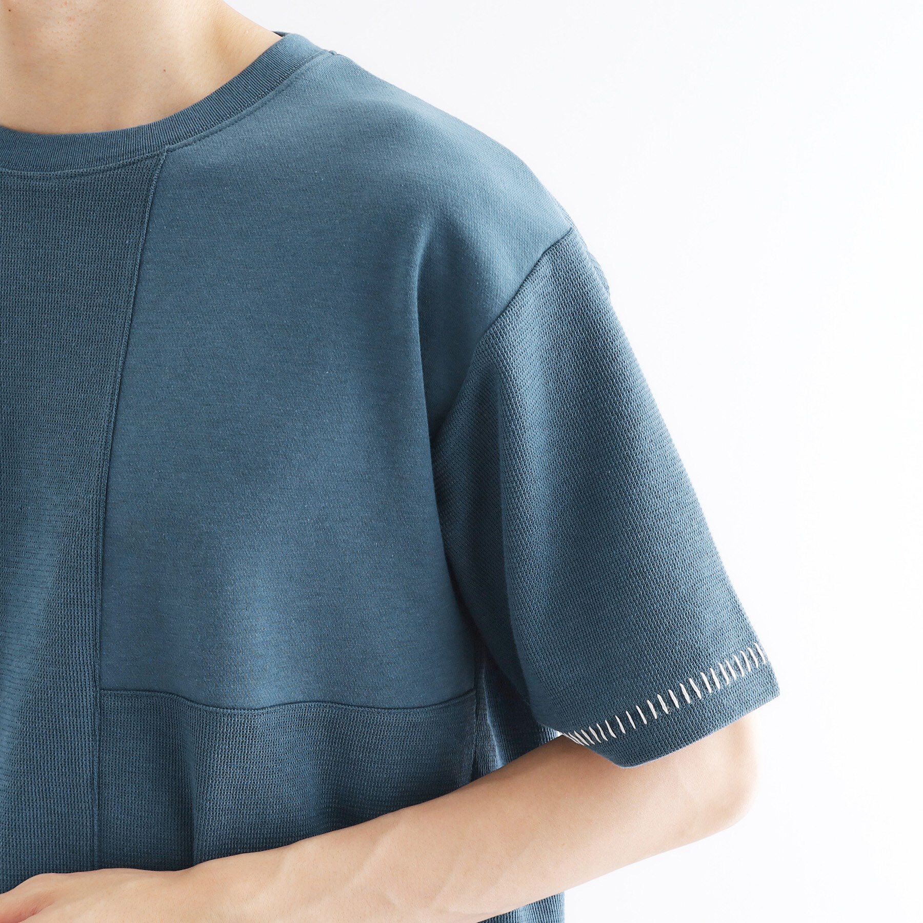 tk.TAKEO KIKUCHI「ブラインドステッチ切替カットソー」|Tシャツ・カットソー|