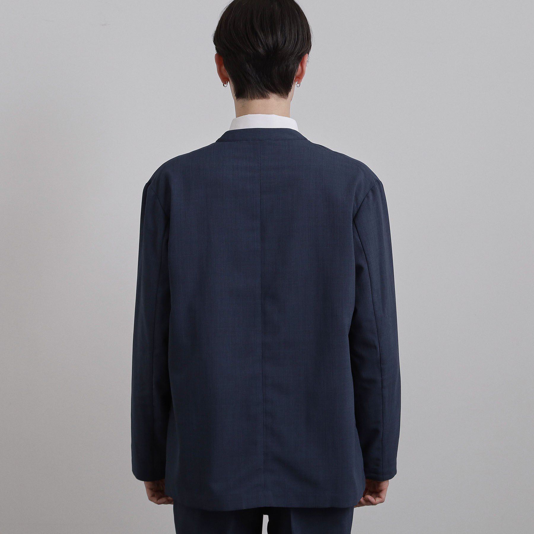 tk.TAKEO KIKUCHI「【2点セットジャケット＋パンツ】エアリードライノーカラージャケット＆スラックス」|スーツ|