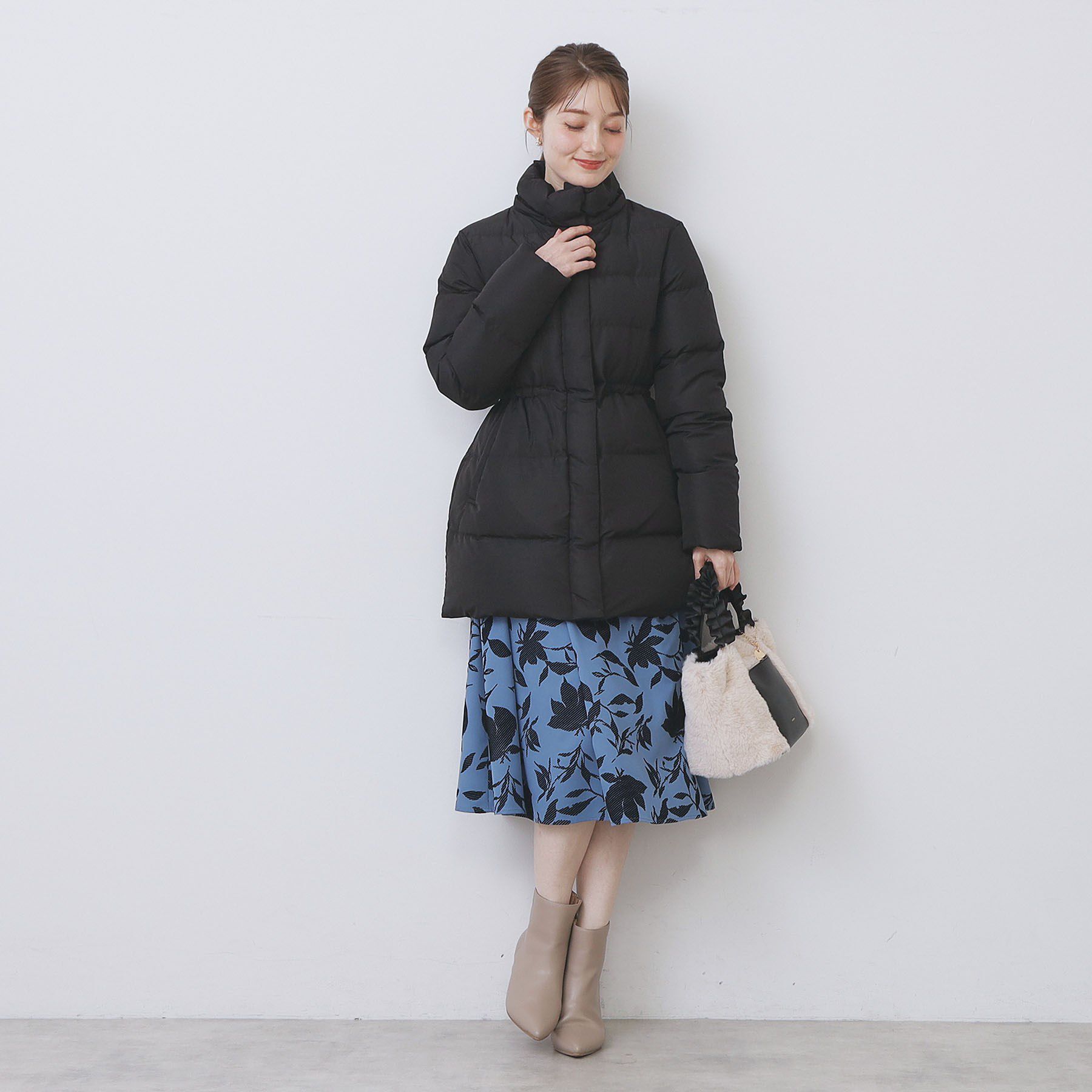 index「KAWADAダウンドロストミドルコート【撥水/洗濯機OK/2WAY/静電気防止裏地】《XS～3L》」|ダウン|