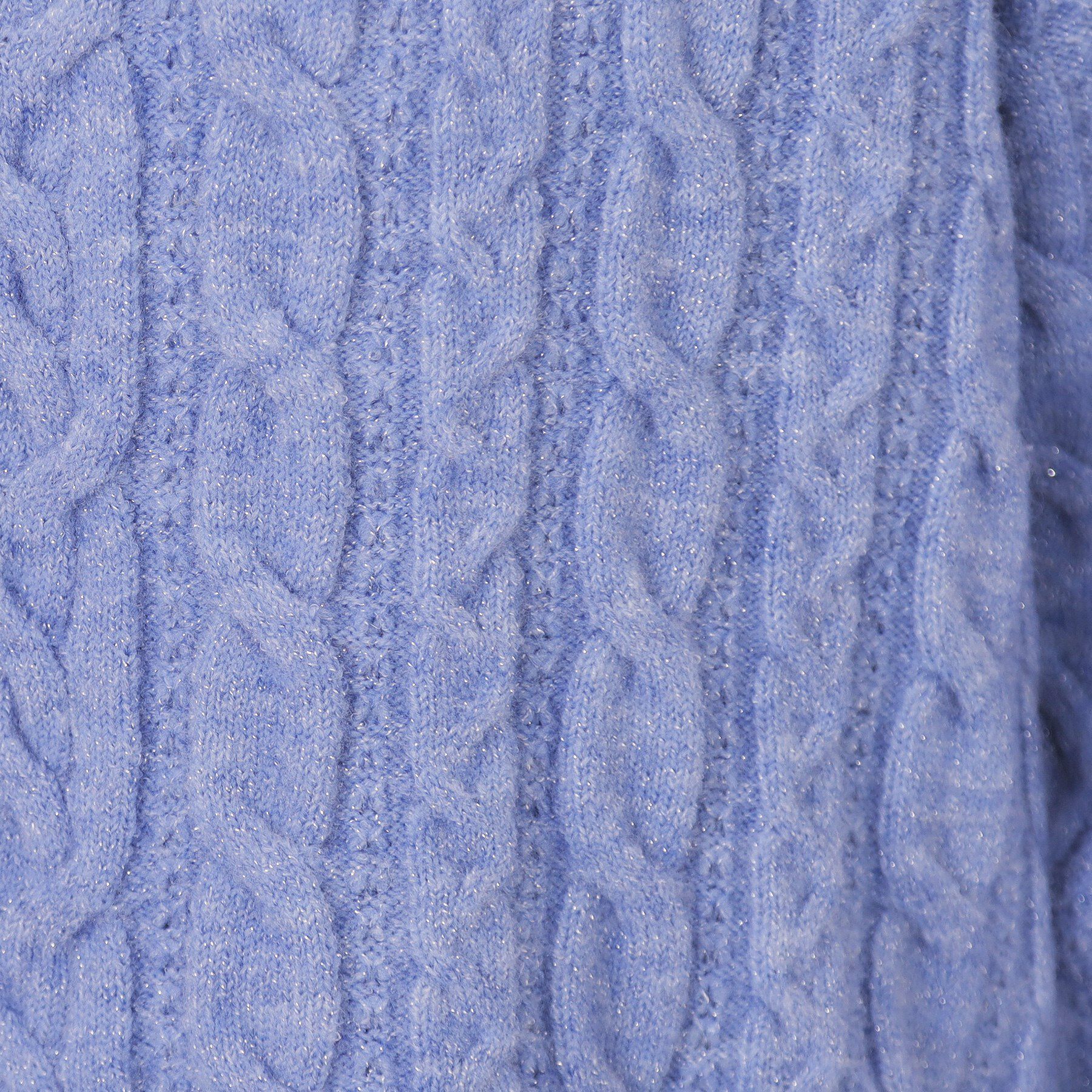 index「ラメ混ファンシーケーブルVネックニット【洗濯機OK】」|ニット・セーター|