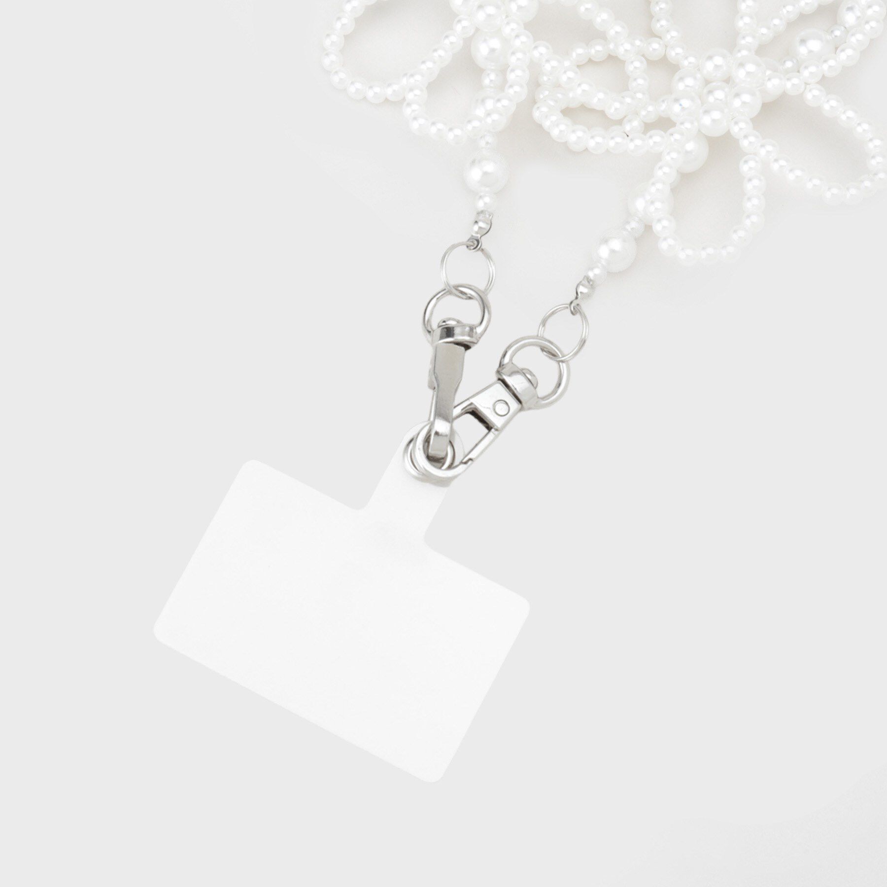 OPAQUE.CLIP「ボールチェーン＆パール調ストラップチャーム」|ストラップ|