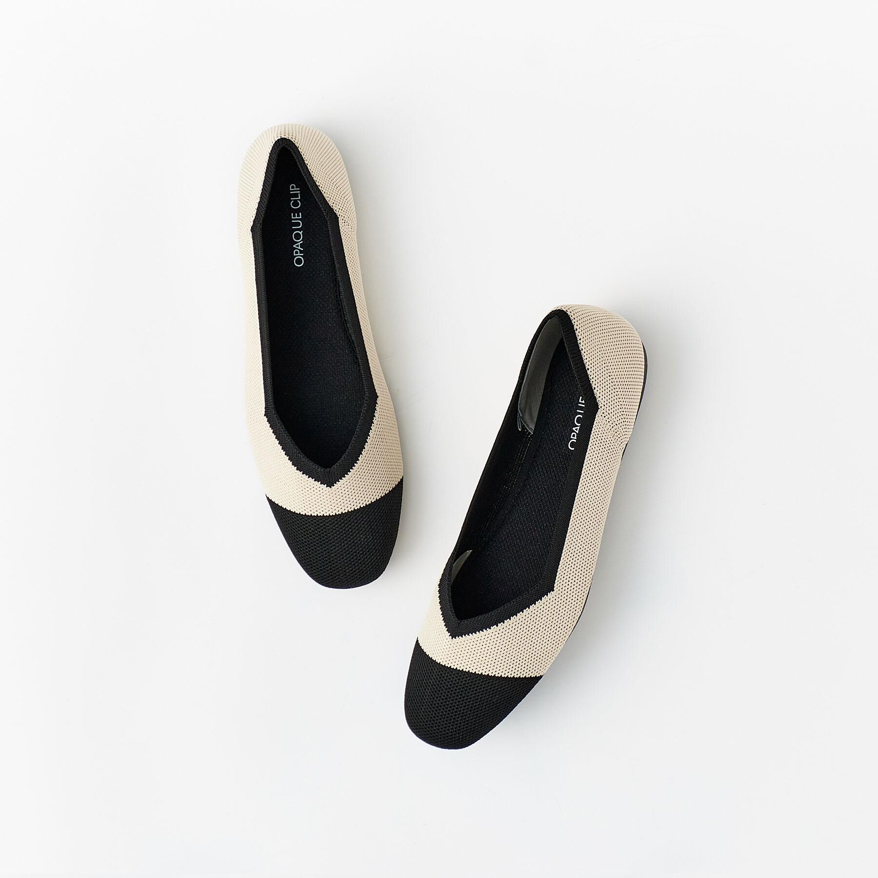 OPAQUE.CLIP「スクエアトゥニットパンプス」|パンプス|