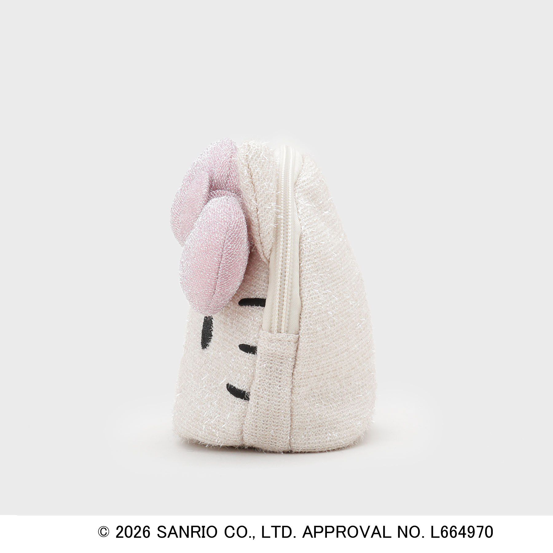 OPAQUE.CLIP「◆【ハローキティ】キラふわフェイス型シェルポーチ」|ポーチ|