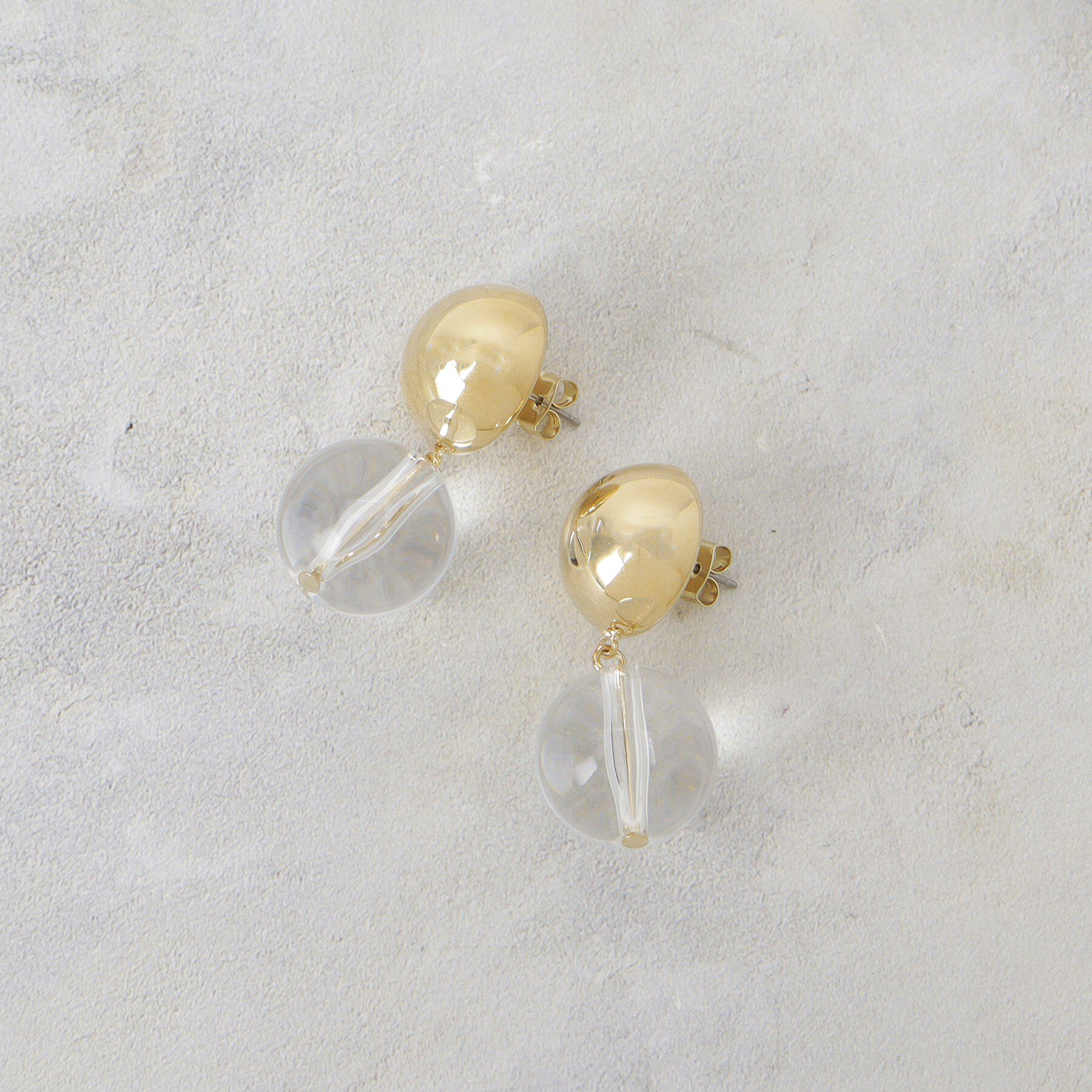 OPAQUE.CLIP「メタル&times;クリア ピアス」|ピアス|