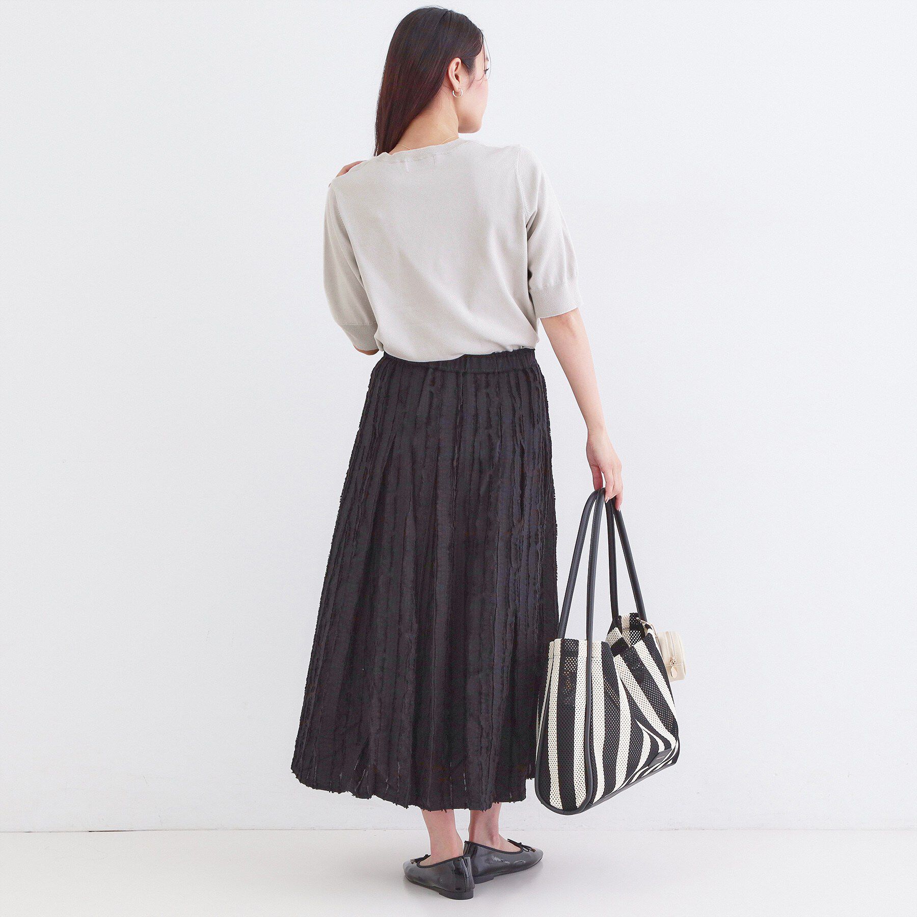 OPAQUE.CLIP「ロゴジャカードニット【洗濯機OK】」|ニット・セーター|