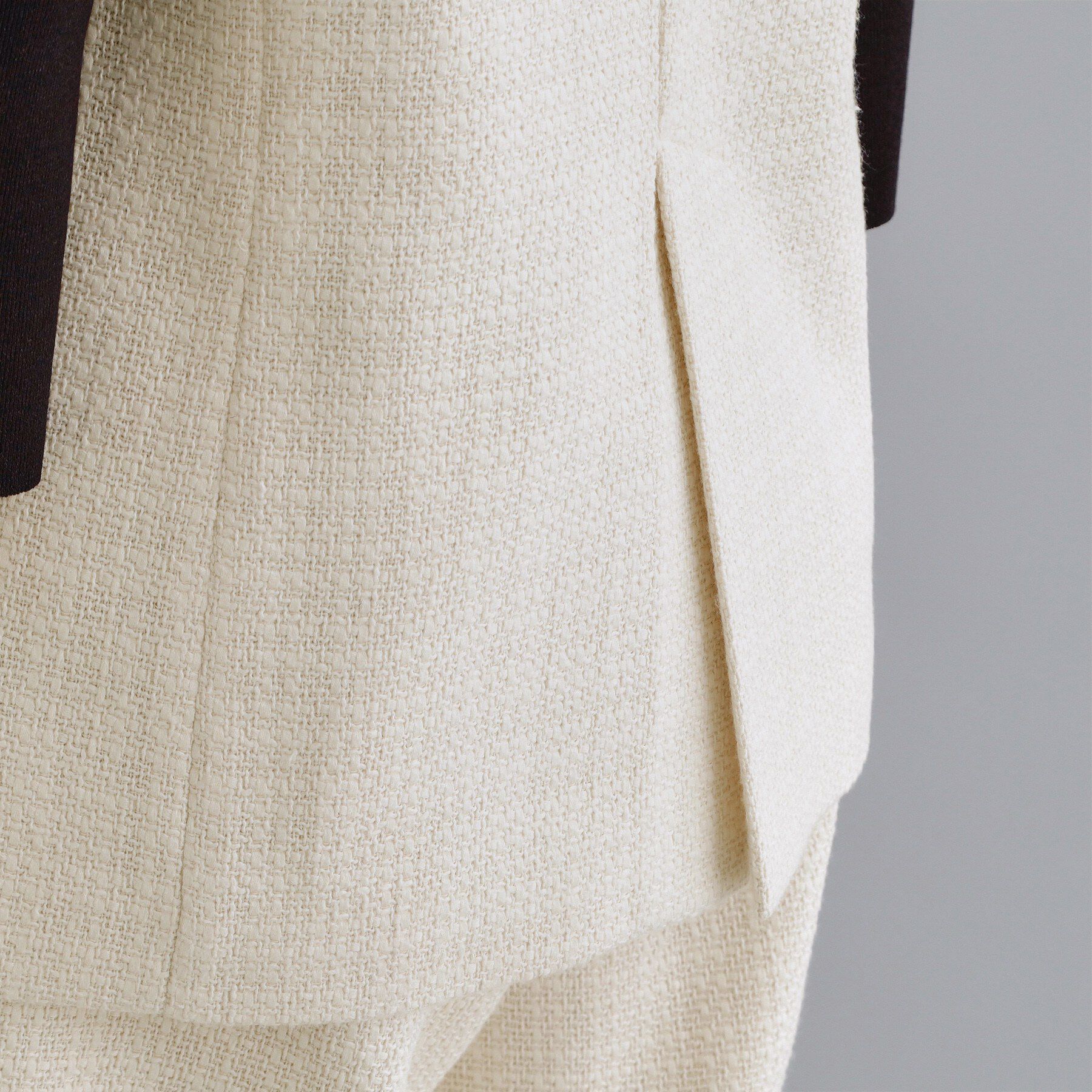 OPAQUE.CLIP「【es】ファンシーツイードノーカラージレ/セットアップ対応【洗える】」|ベスト・ジレ|