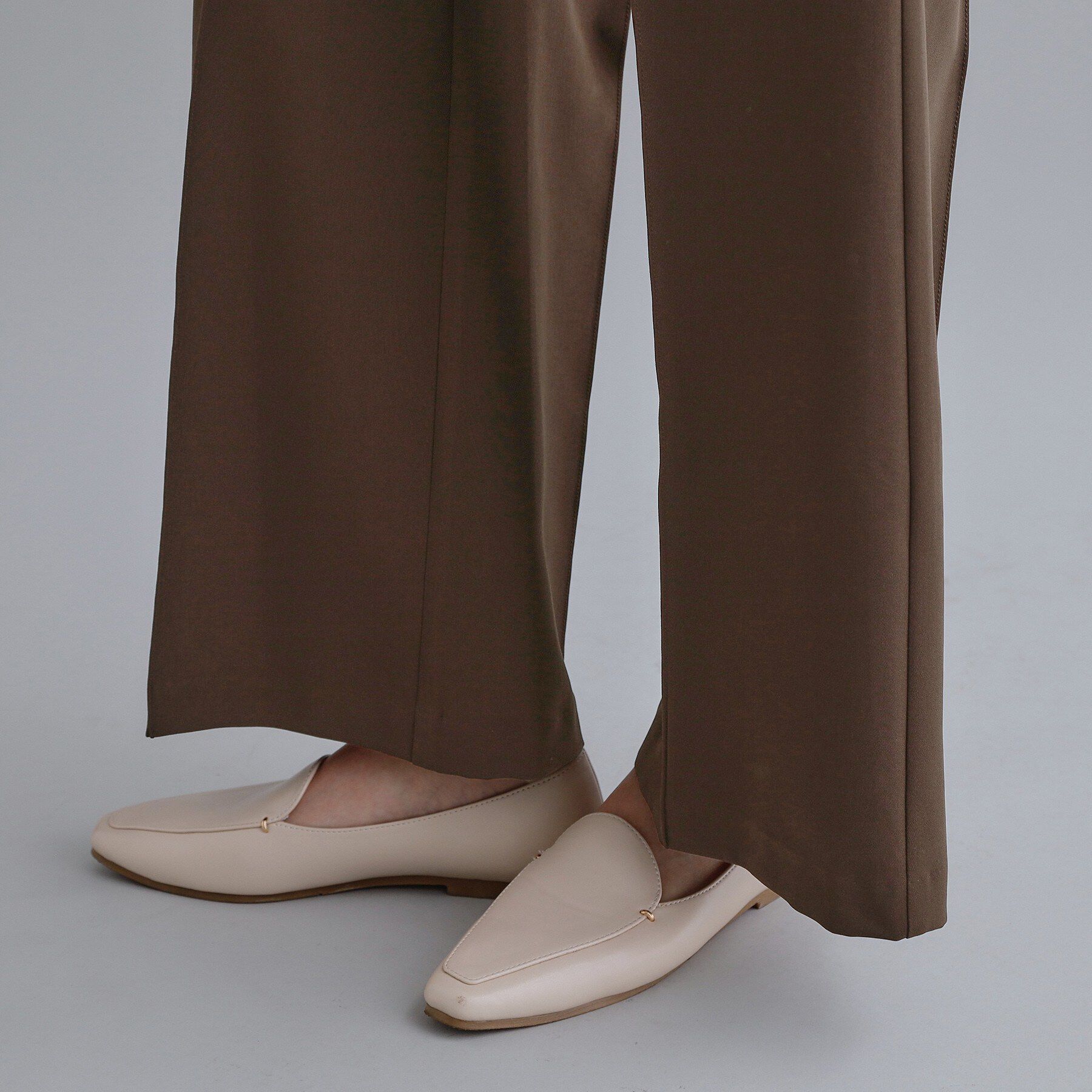 OPAQUE.CLIP「【es】ストレッチピンタックフレアパンツ【洗濯機OK/抗ピル】」|その他|