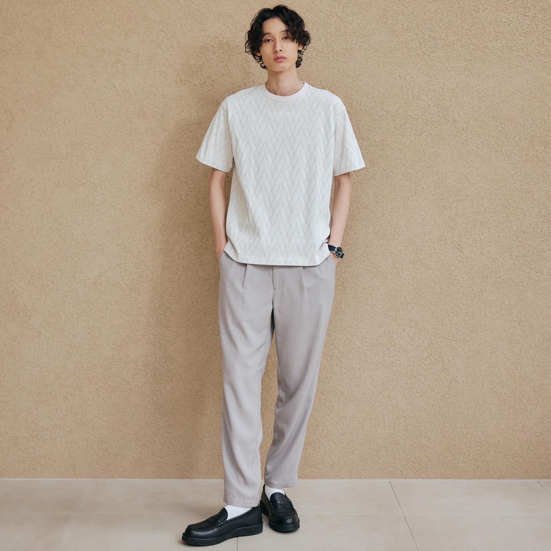 THE SHOP TK「ジオメトリックリンクス半袖Ｔシャツ」|Tシャツ・カットソー|