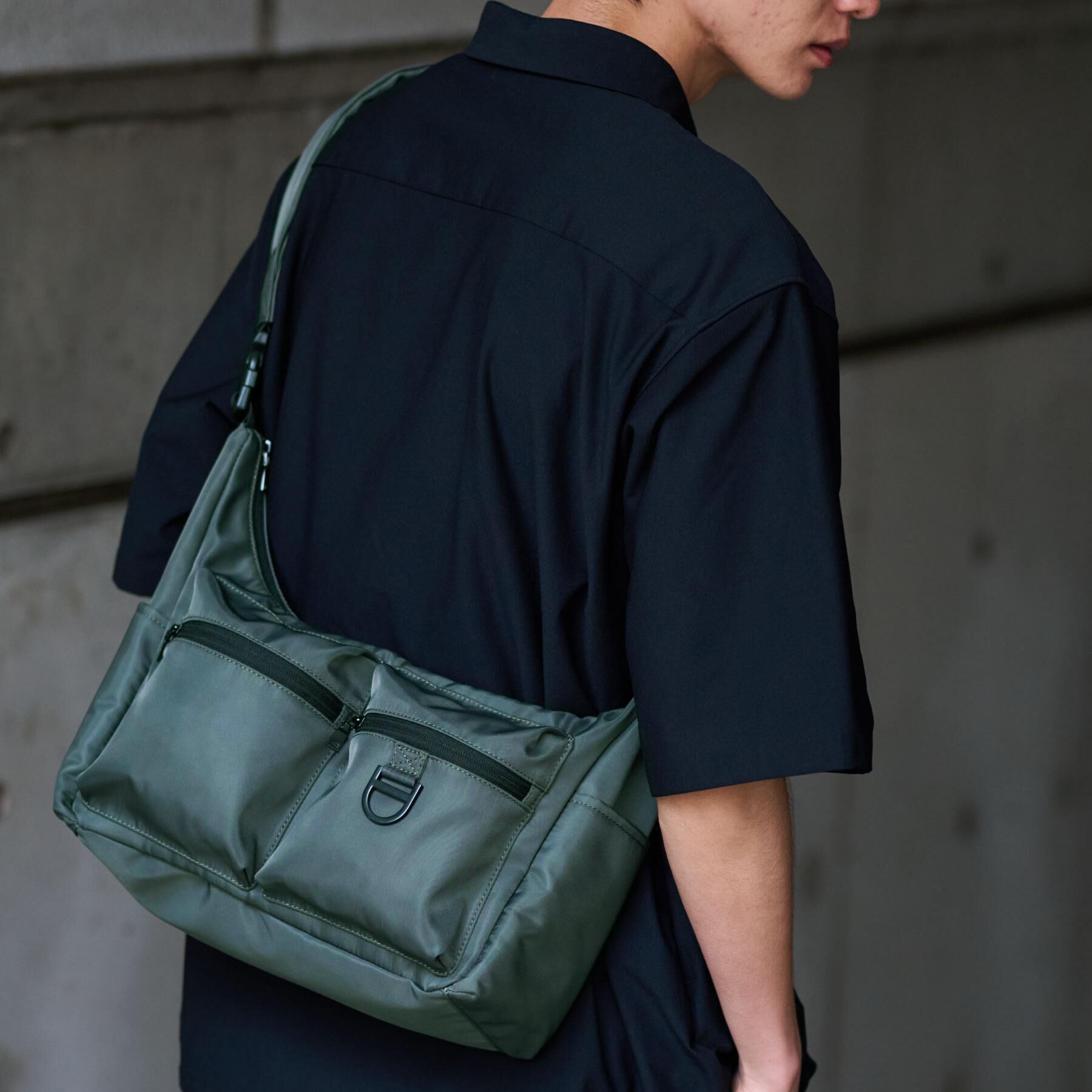 THE SHOP TK「ダブルポケットショルダー」|ショルダー・メッセンジャー|カーキ(027)