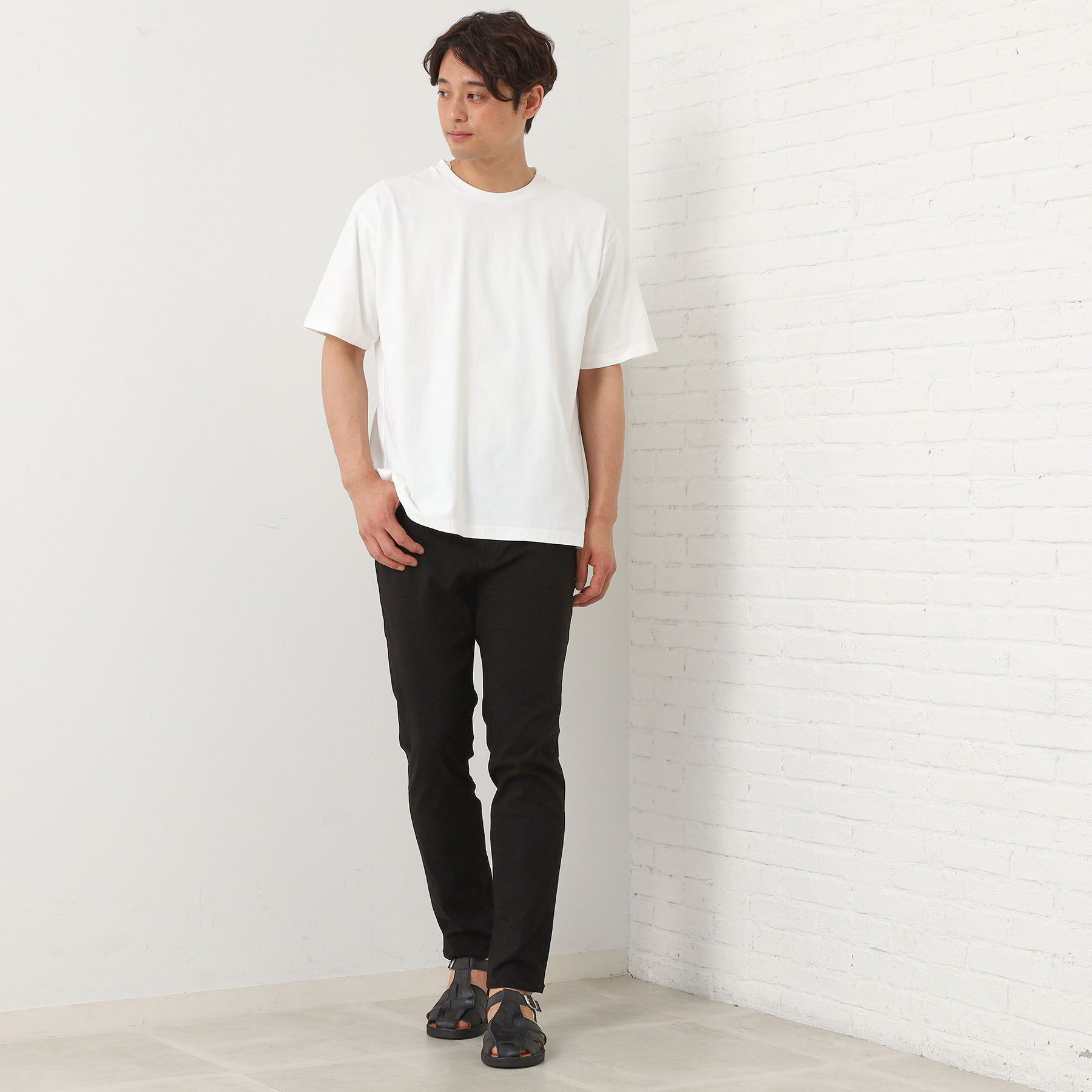 THE SHOP TK「パーフェクテックリンクス半袖Tシャツ 【接触冷感／吸水速乾／UVカット／洗濯機OK】」|Tシャツ・カットソー|