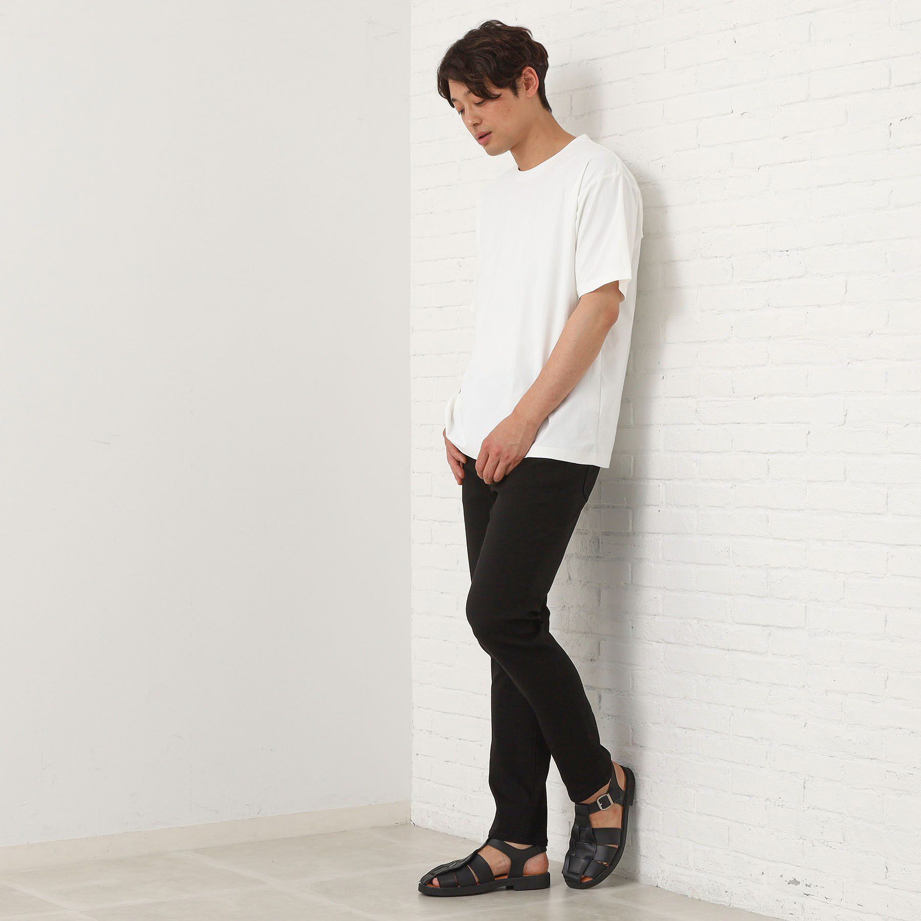 THE SHOP TK「パーフェクテックリンクス半袖Tシャツ 【接触冷感／吸水速乾／UVカット／洗濯機OK】」|Tシャツ・カットソー|