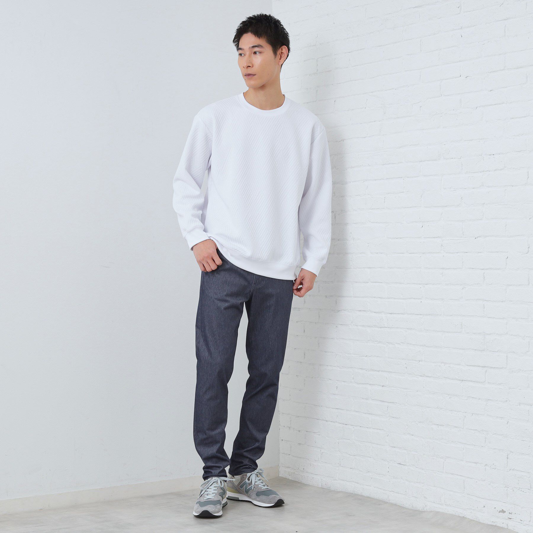 THE SHOP TK「【大人の上品カジュアルに】ふくれキルトスウェット　軽量/洗濯機OK」|パーカー|