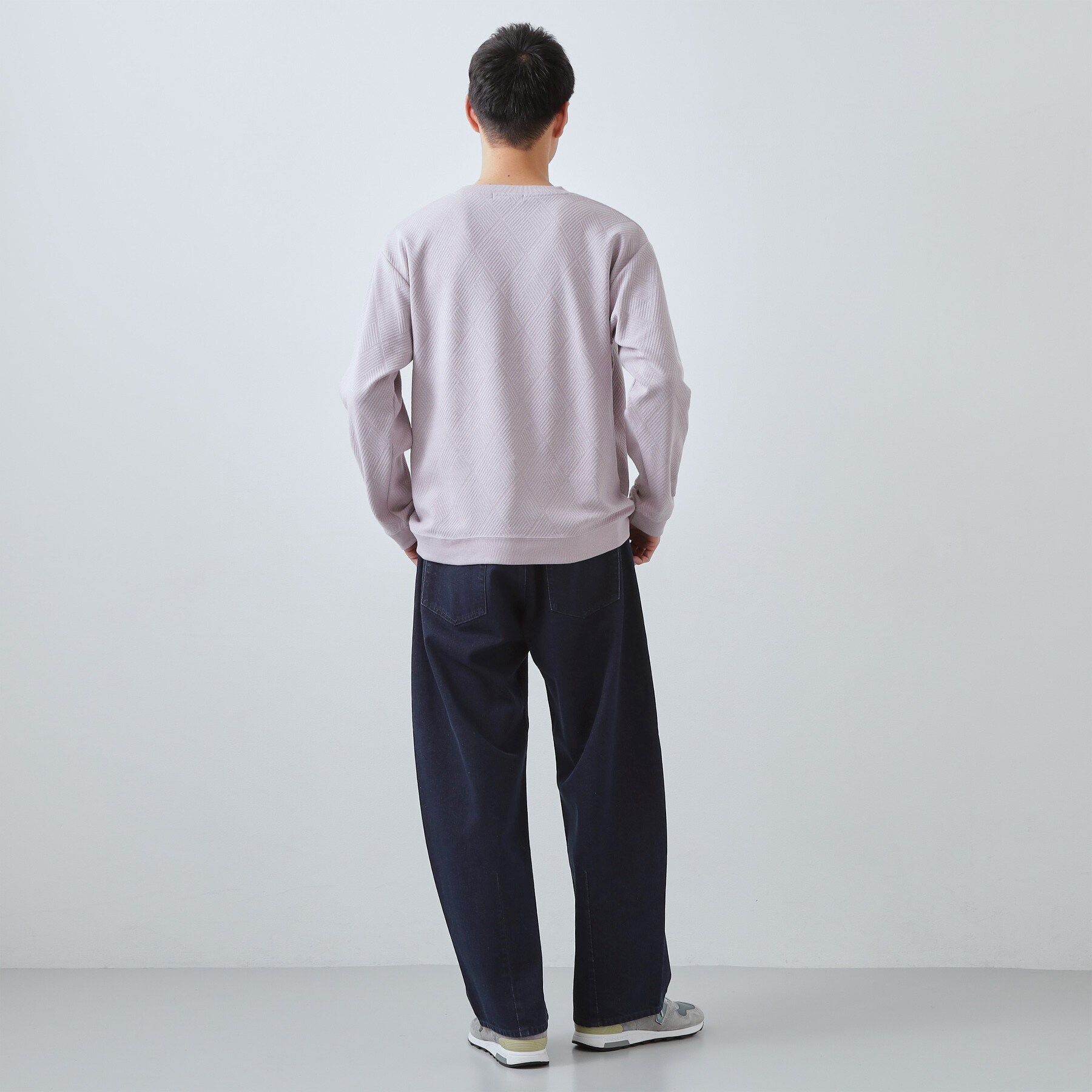 THE SHOP TK「【半歩先のオシャレ】デニムカーブパンツ　セットアップ可/洗濯機OK」|デニム|