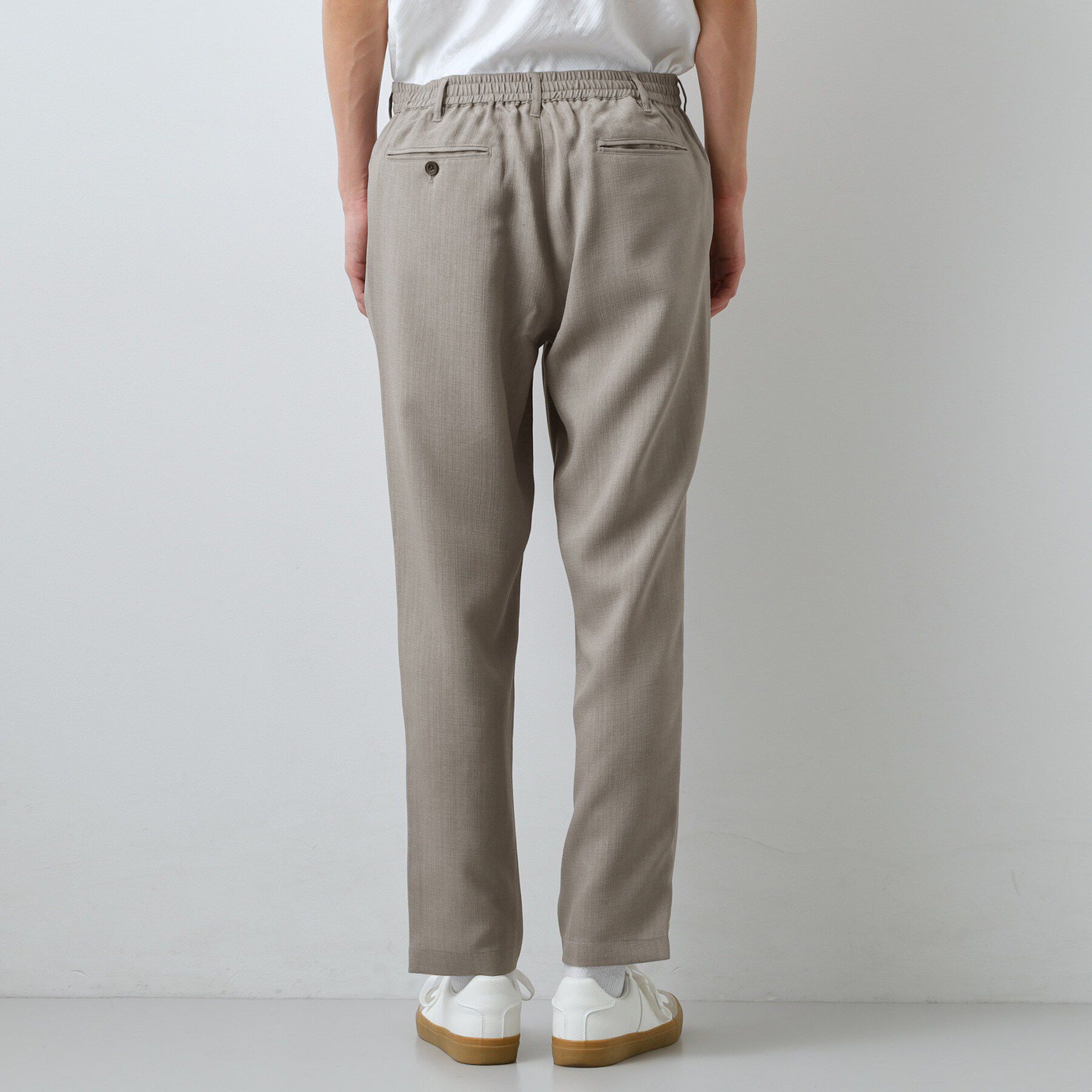 THE SHOP TK「【LINO FINE】リネンライク イージースラックス UVカット/イージーケア/吸水速乾/洗濯機O」|その他|