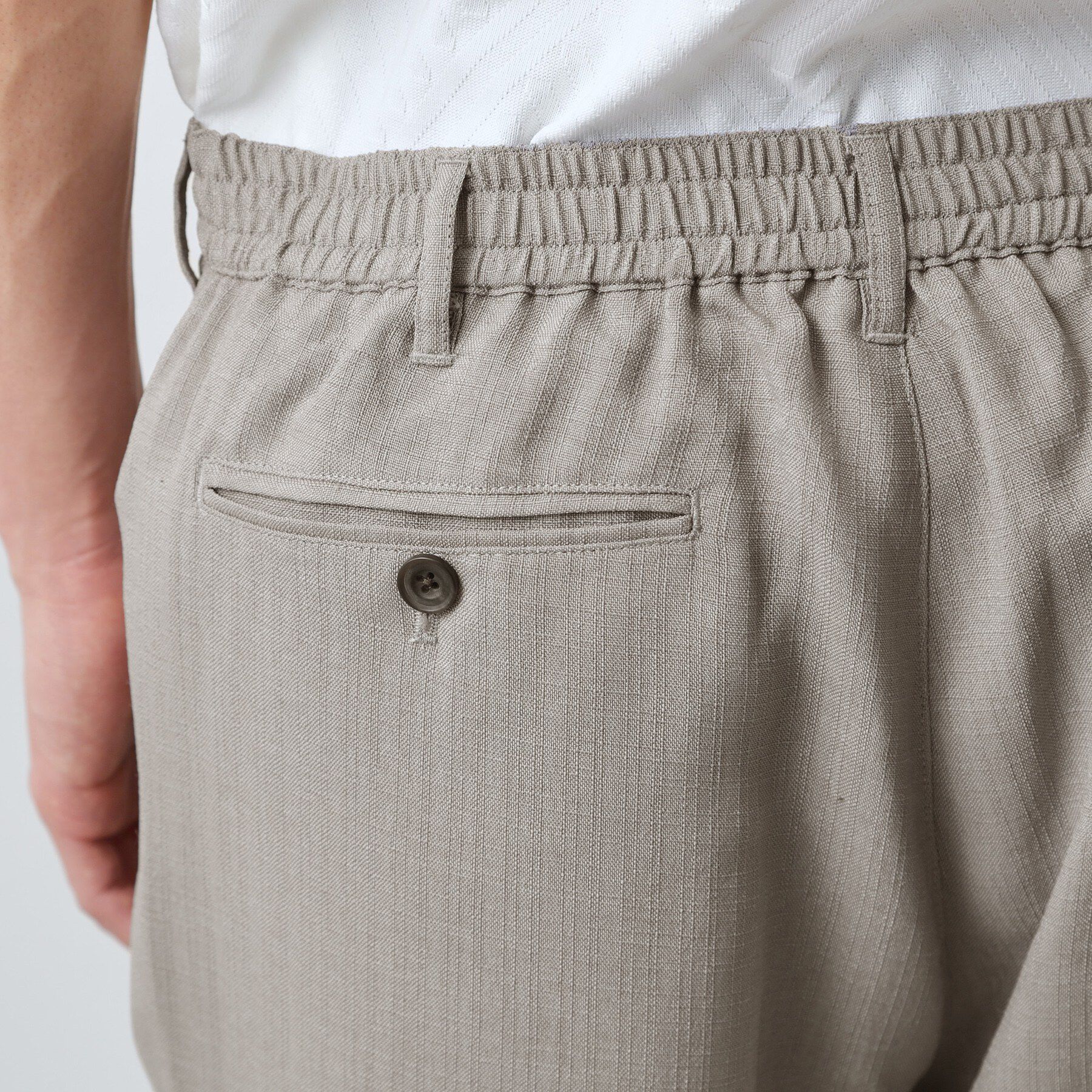 THE SHOP TK「【LINO FINE】リネンライク イージースラックス UVカット/イージーケア/吸水速乾/洗濯機O」|その他|