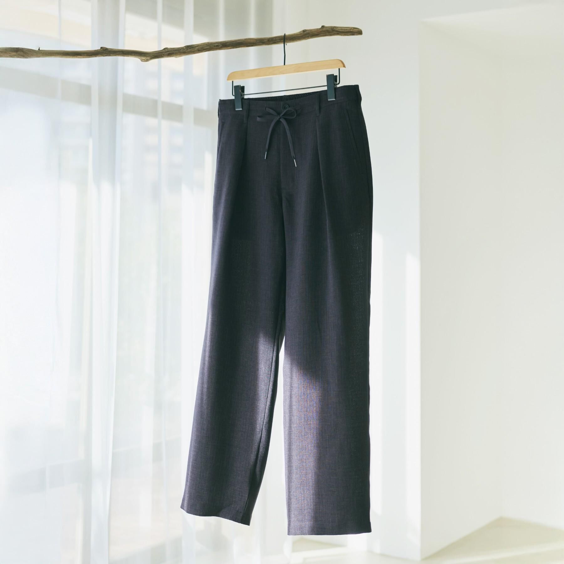 THE SHOP TK「【LINO FINE】リネンライク　ワイドイージーパンツ  UVカット/イージーケア/吸水速乾/洗濯」|その他|