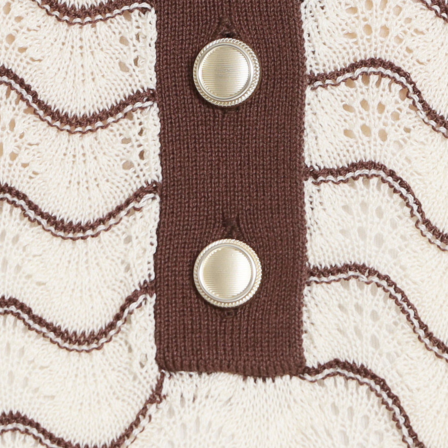 THE SHOP TK「レトロムード漂う ジャカードポロニット」|ニット・セーター|