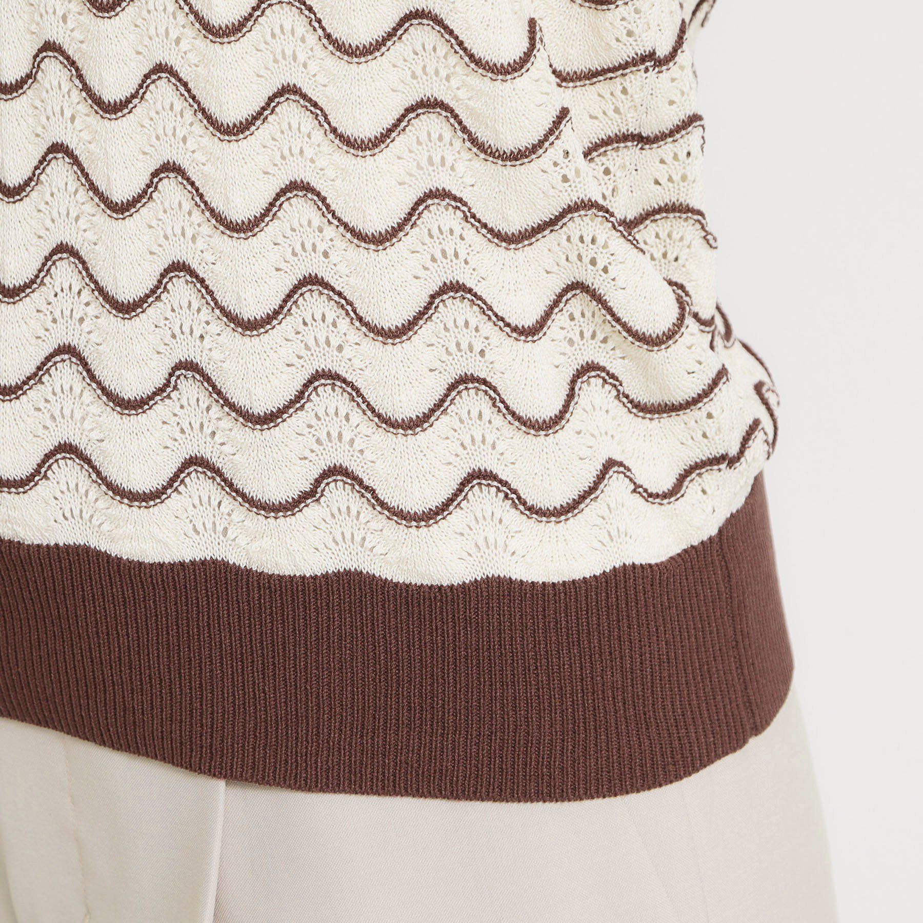 THE SHOP TK「レトロムード漂う ジャカードポロニット」|ニット・セーター|