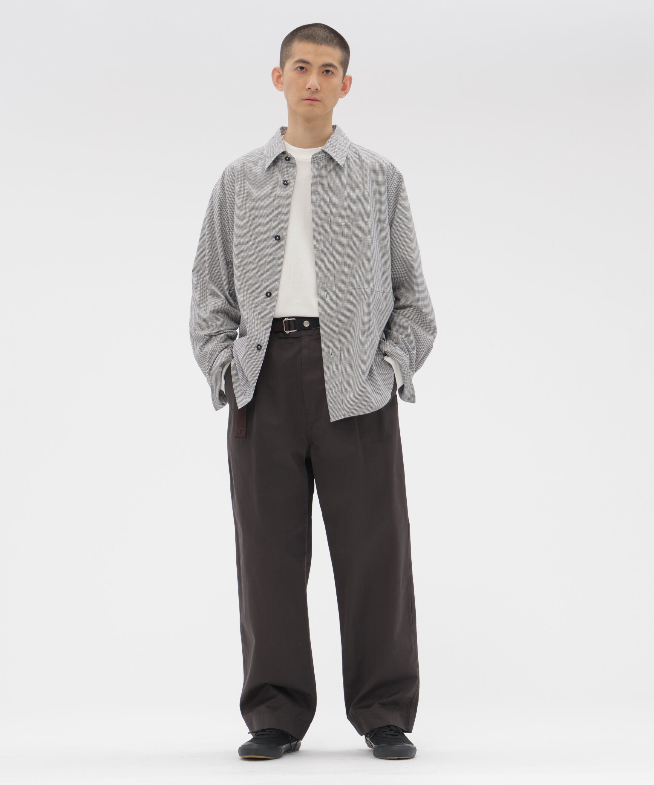 MHL.「TINY GINGHAM COTTON SHIRT」|シャツ・ブラウス|