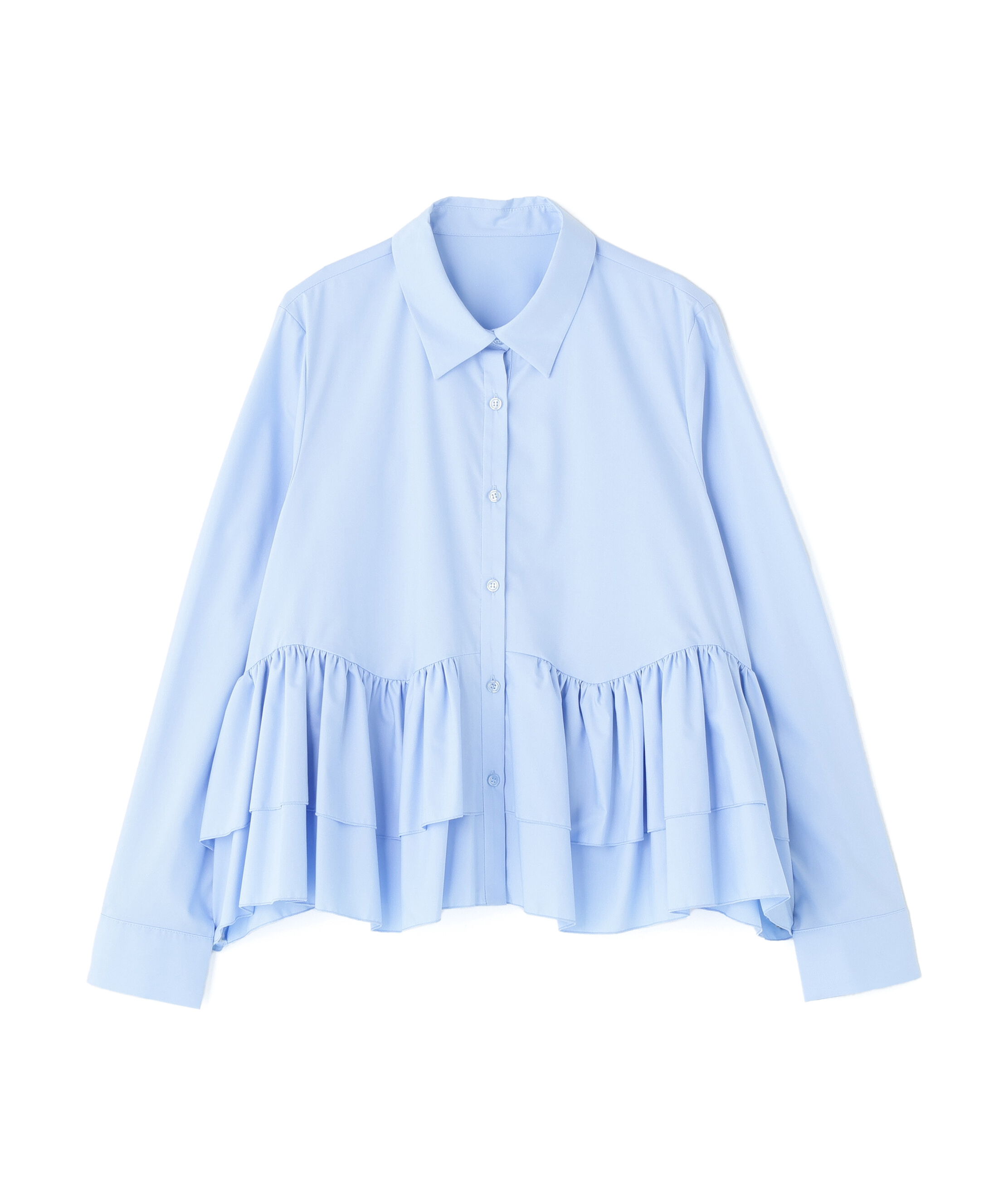  「ティアードフリルペプラムブラウス」|シャツ・ブラウス|