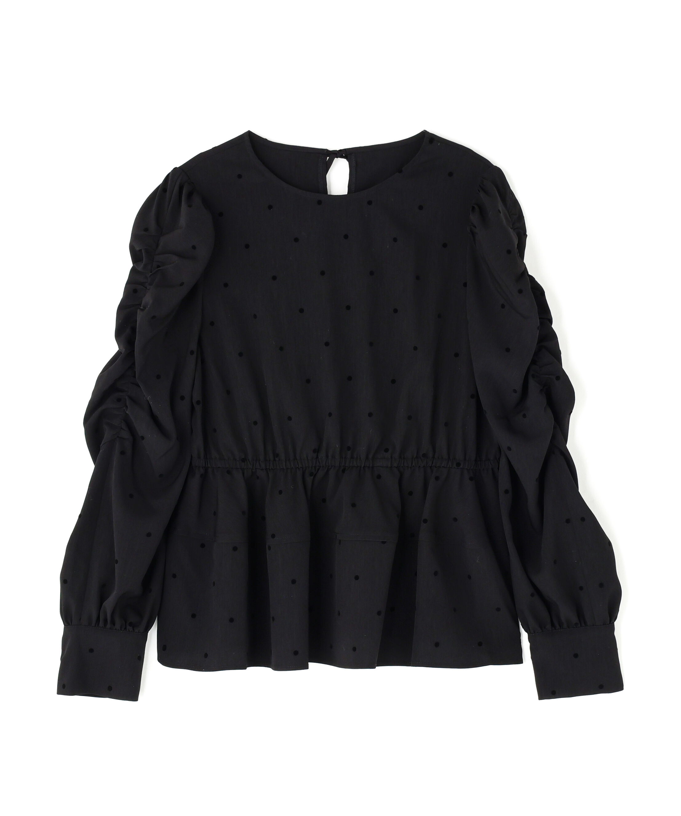  「フロッキードットペプラムブラウス」|シャツ・ブラウス|