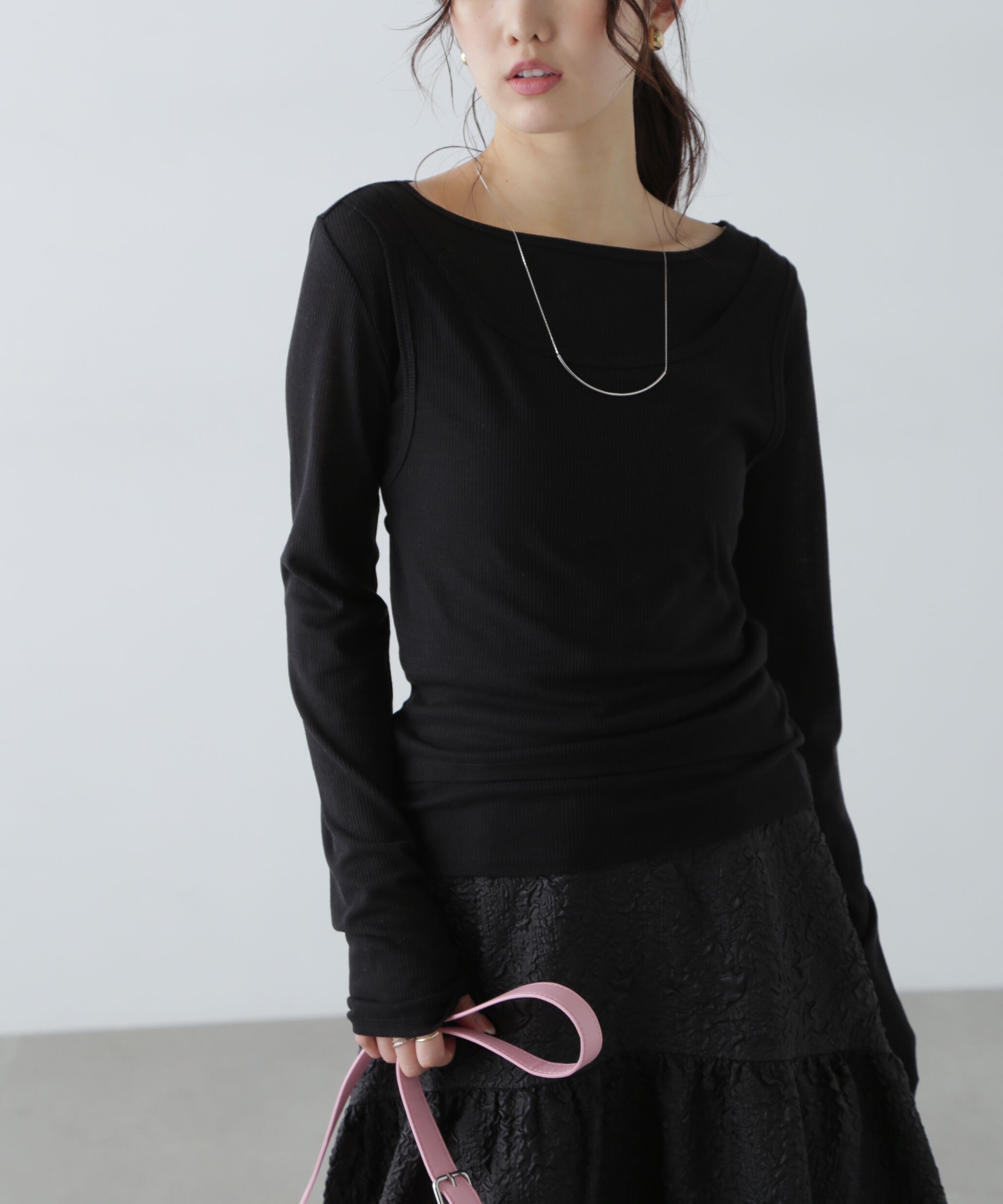  「シアーテレコレイヤードカットソー」|Tシャツ・カットソー|