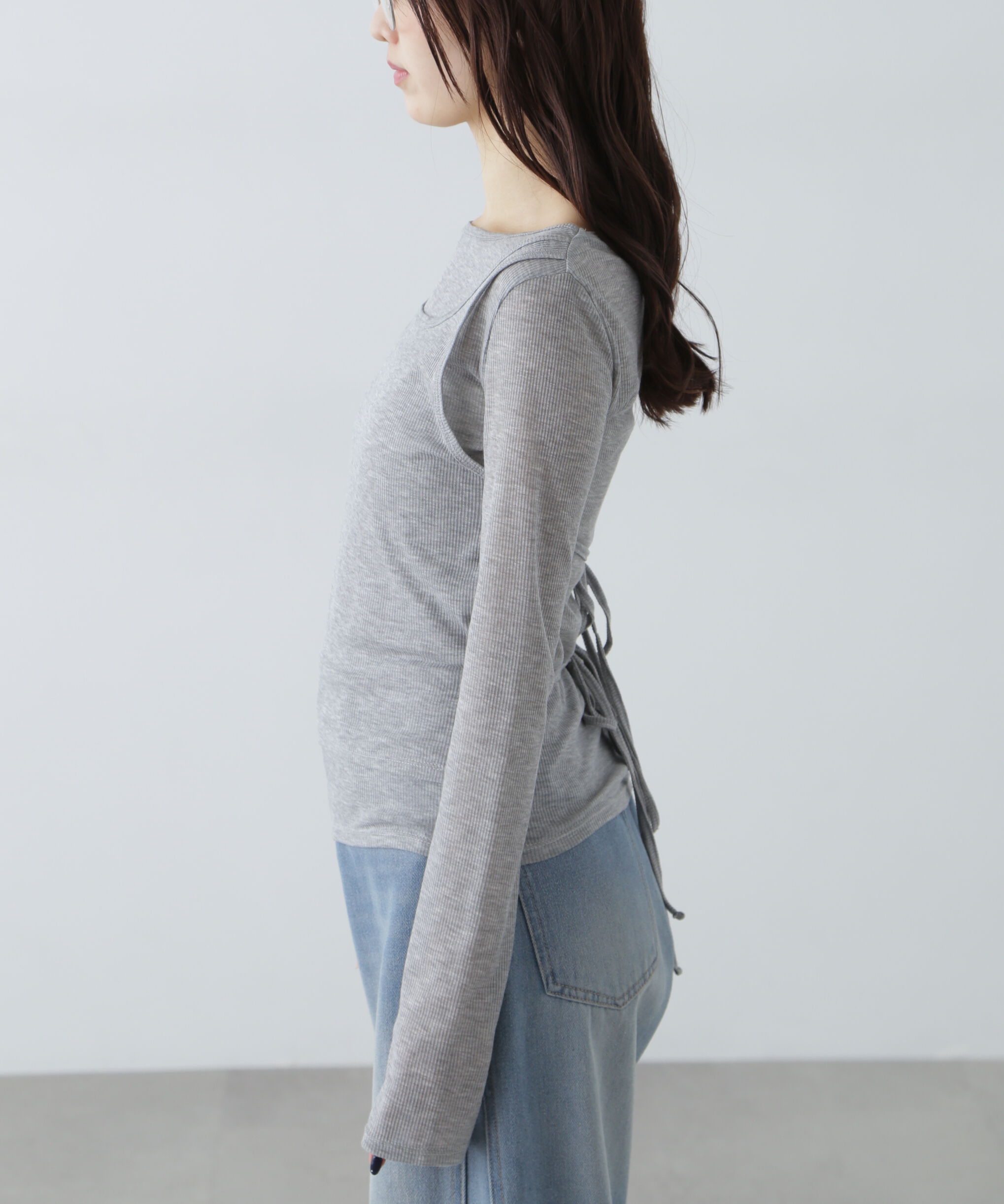  「シアーテレコレイヤードカットソー」|Tシャツ・カットソー|