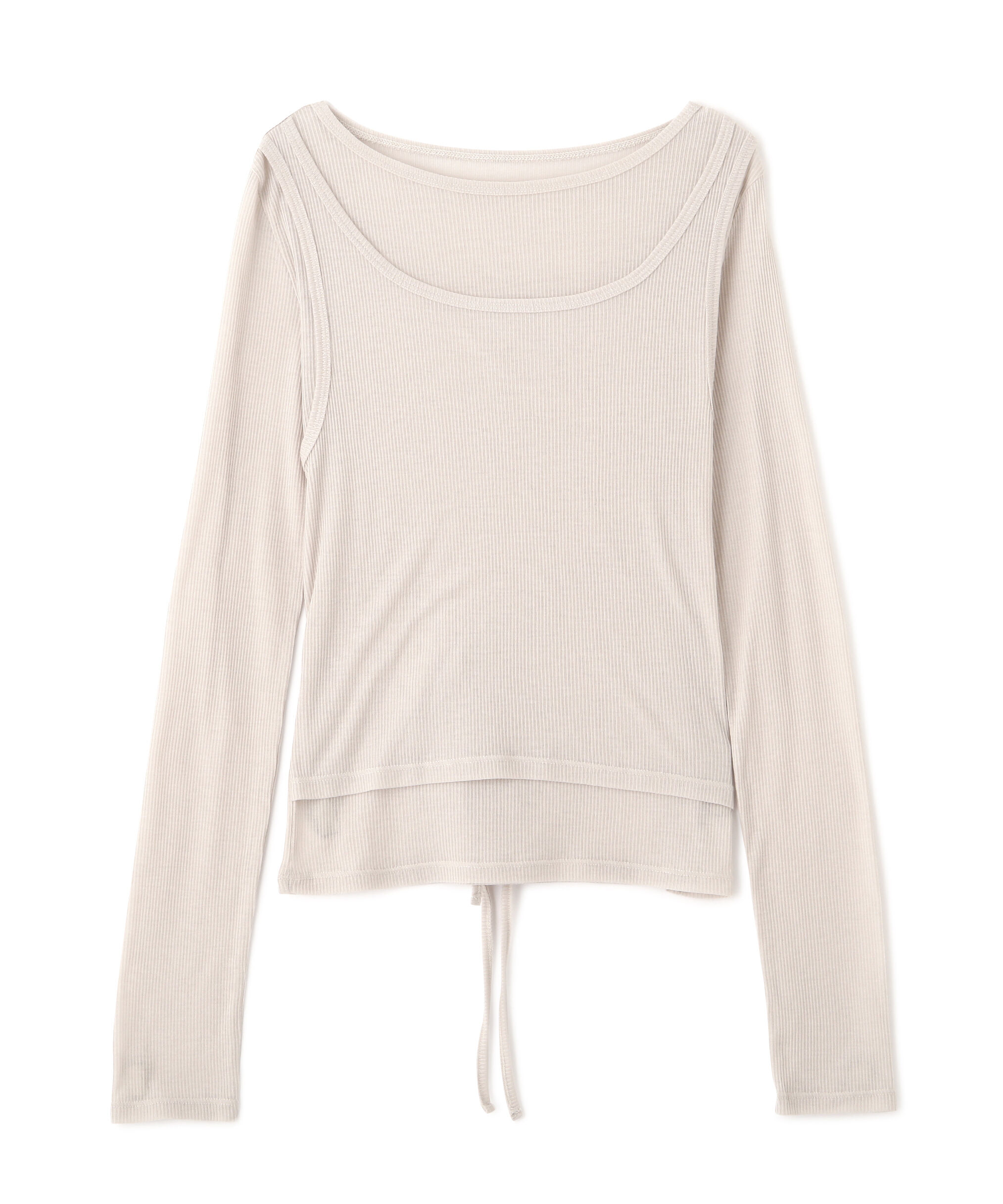  「シアーテレコレイヤードカットソー」|Tシャツ・カットソー|