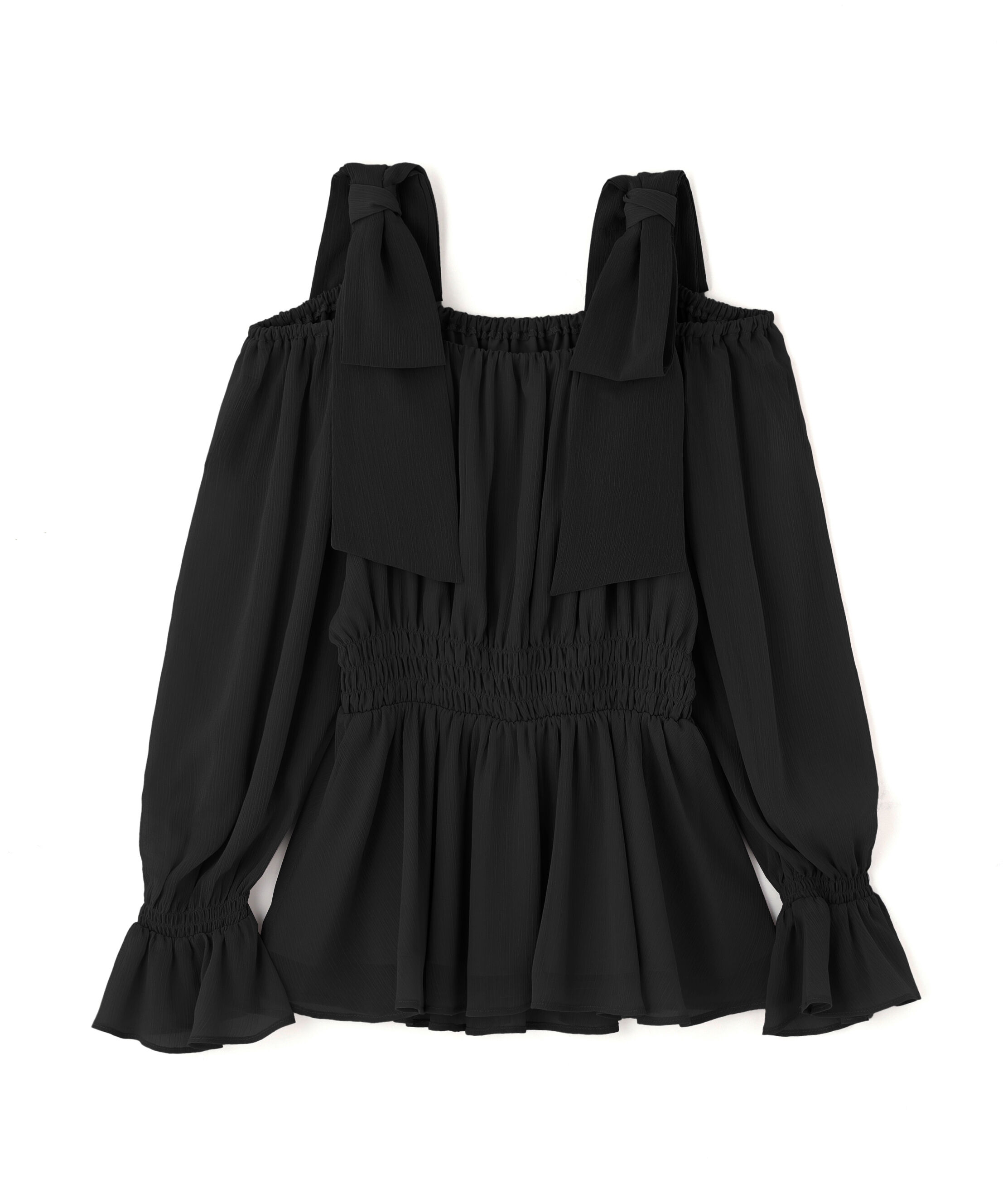 PROPORTION BODY DRESSING「ショルダーリボンシャーリングブラウス　25AW」|シャツ・ブラウス|