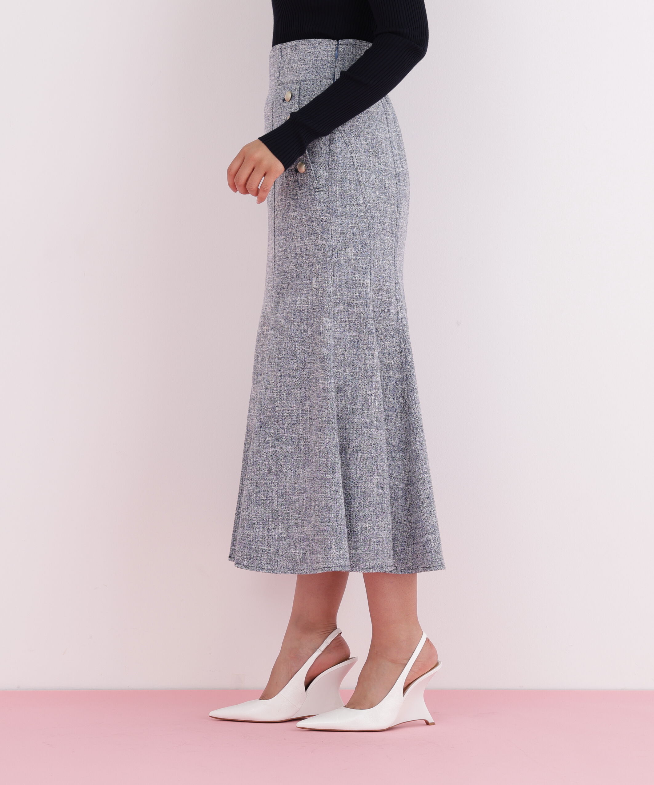  「ミックスブッチャーマーメイドスカート」|スカート|