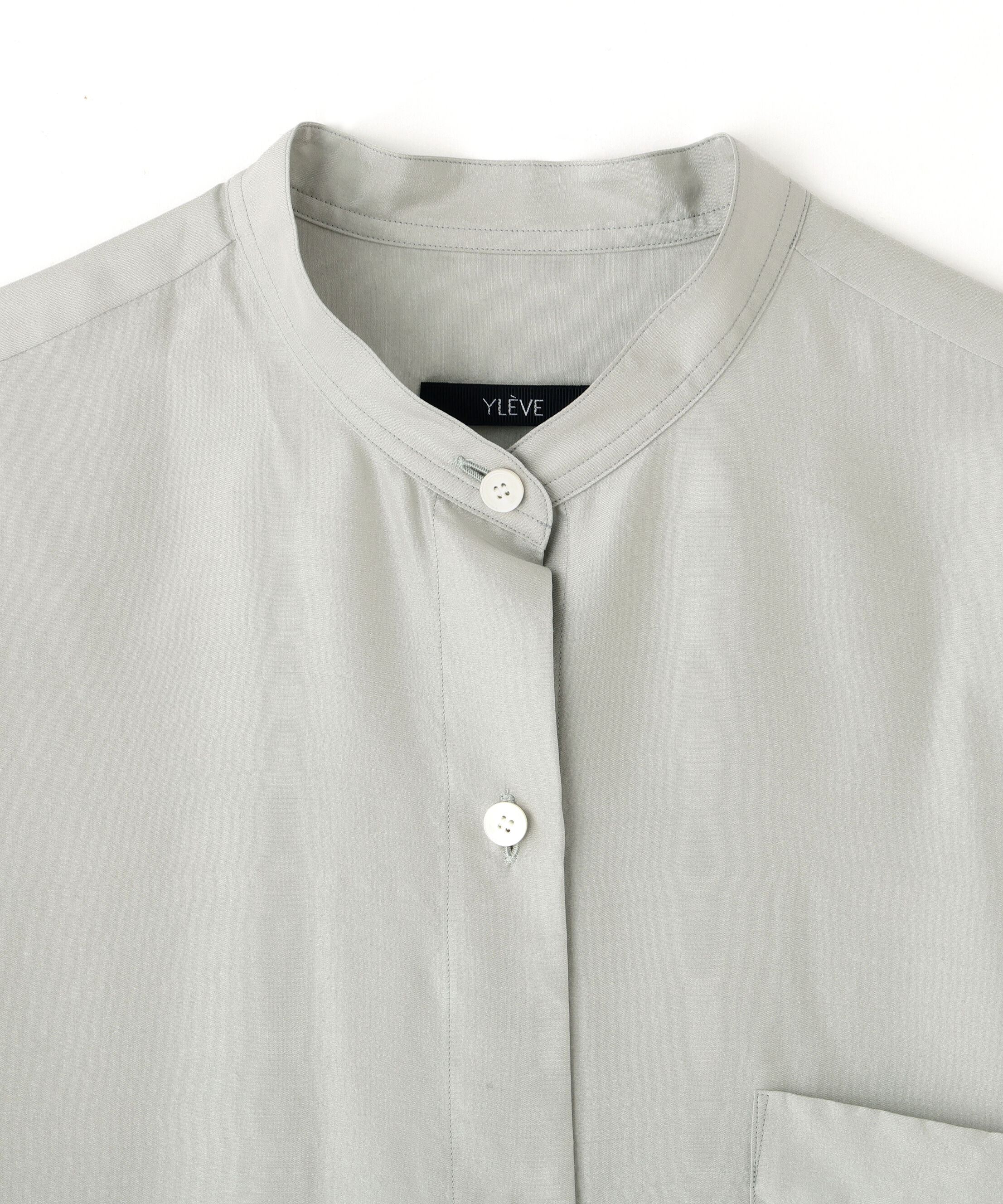 YLEVE 「YLEVE / SILK HABUTAE SHORT SLEEVE SHIRT」|シャツ・ブラウス|