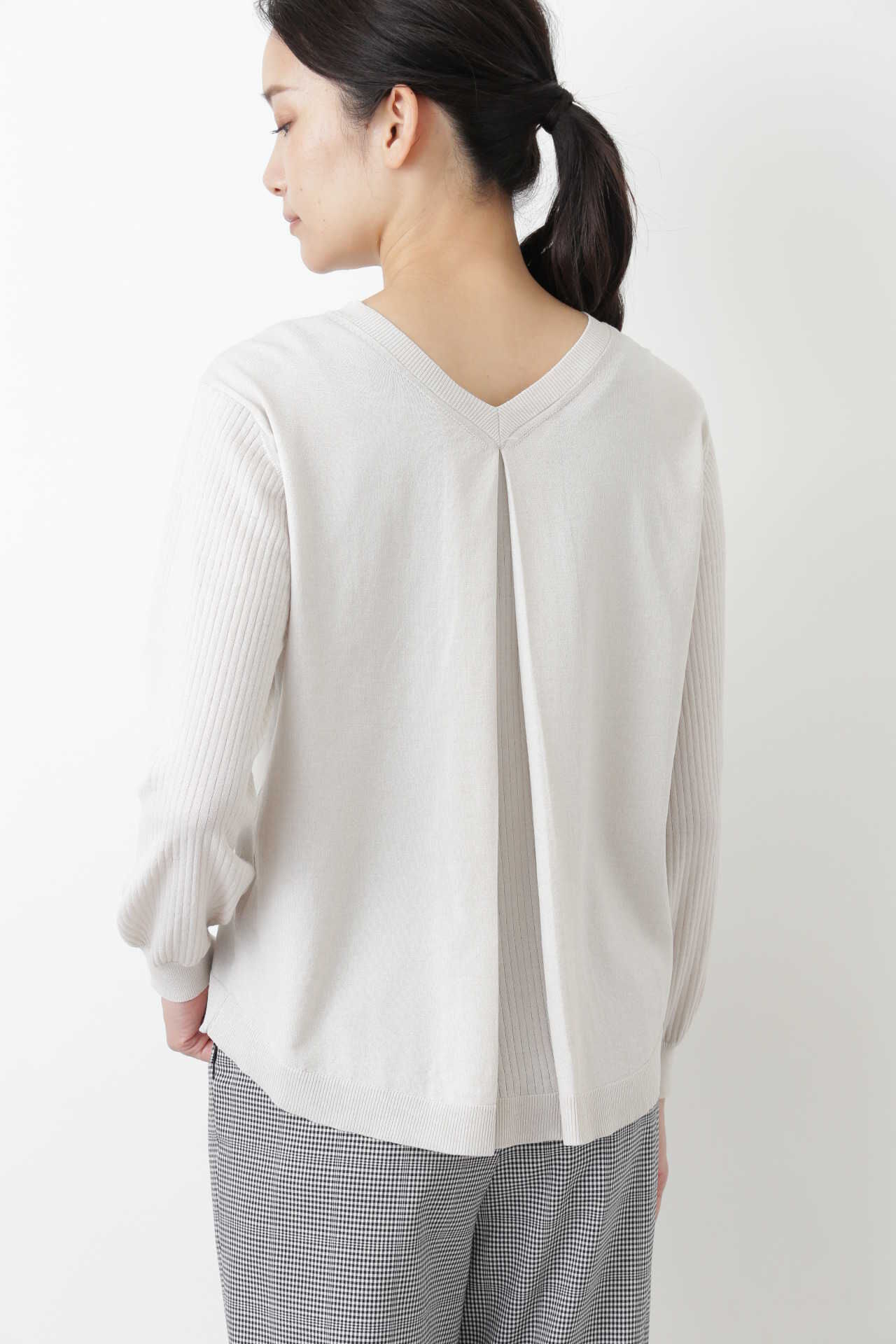  「ハイゲージリヨセル混プルオーバーニット」|ニット・セーター|