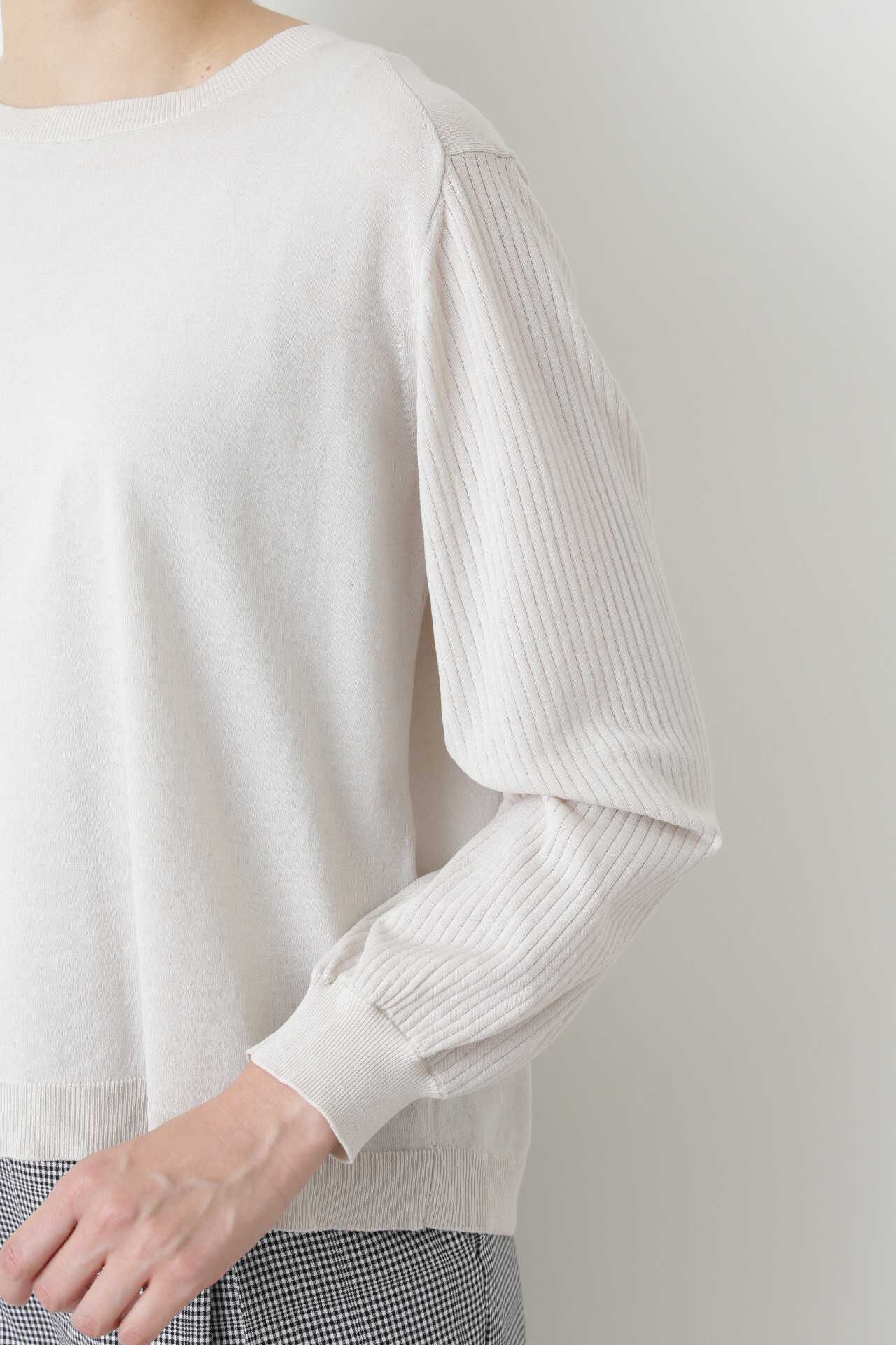  「ハイゲージリヨセル混プルオーバーニット」|ニット・セーター|