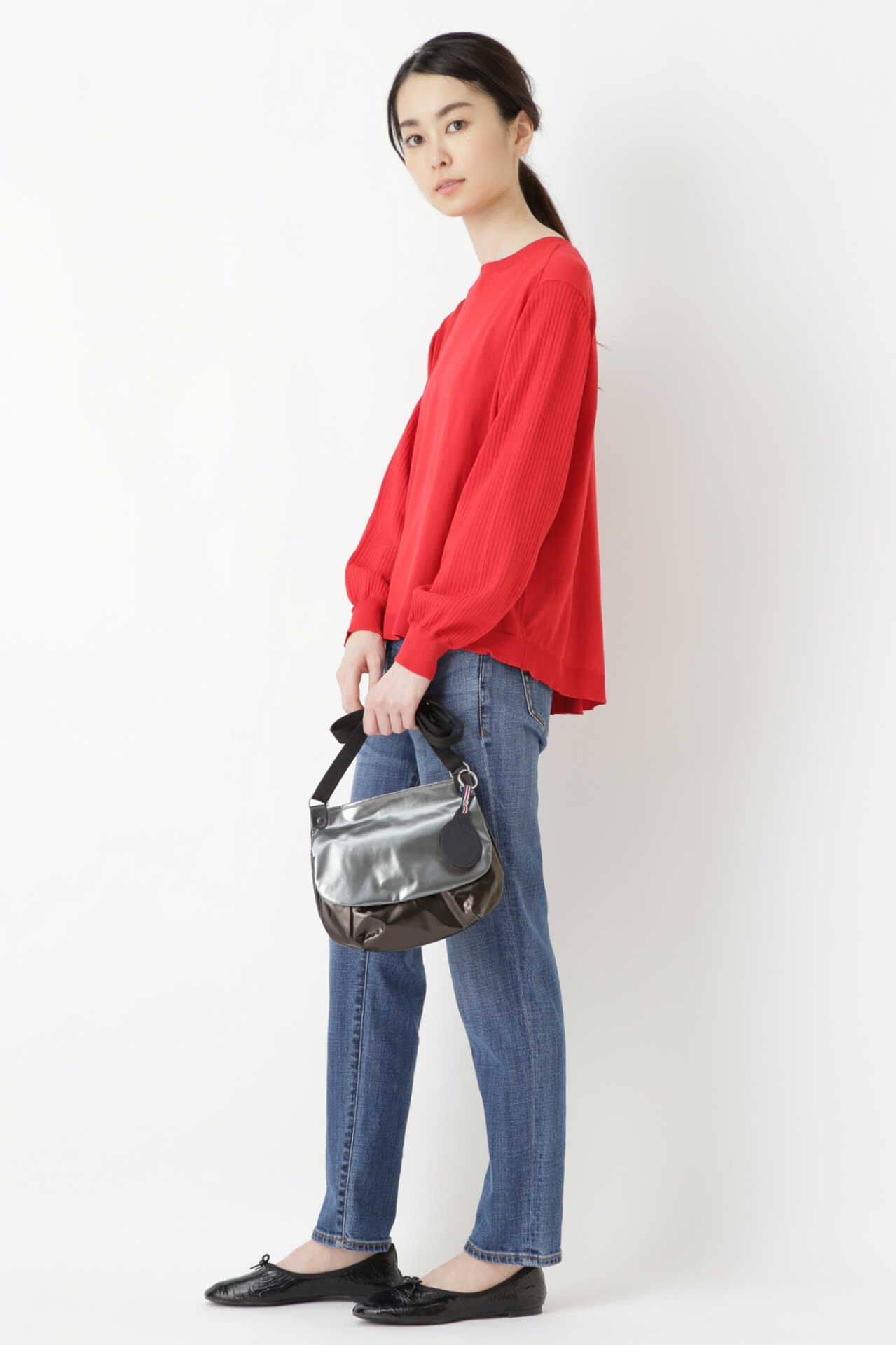  「ハイゲージリヨセル混プルオーバーニット」|ニット・セーター|