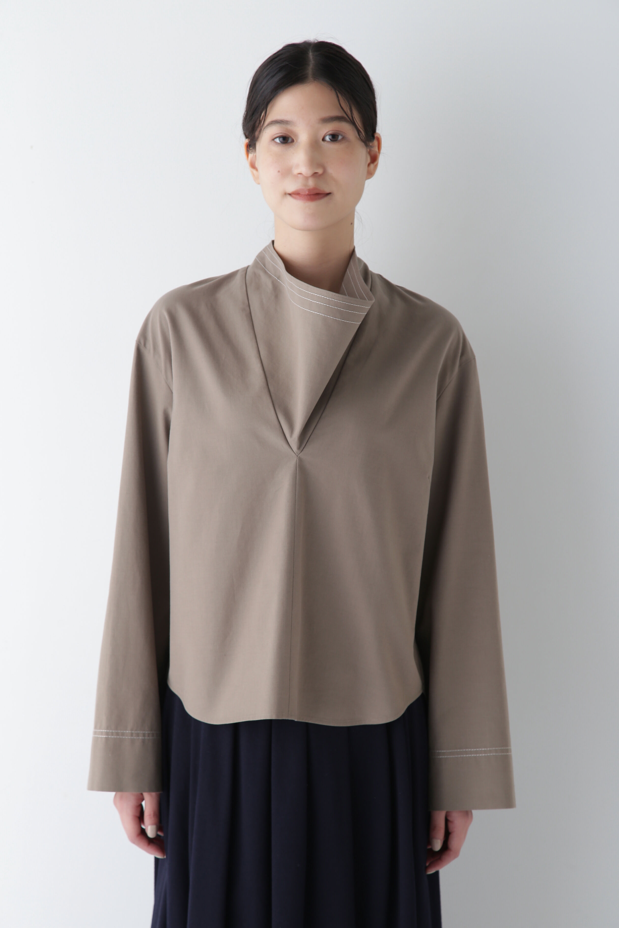  「◆OGC/キュプラバーバリーニュアンスネックプルオーバー」|シャツ・ブラウス|