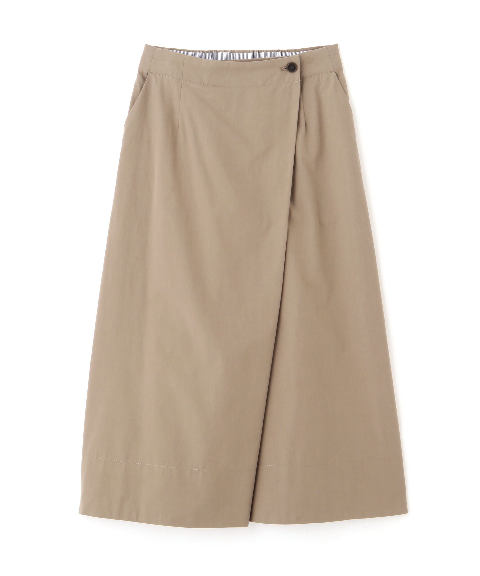  「◆コットンキュプラウェザーラップフレアースカート」|スカート|