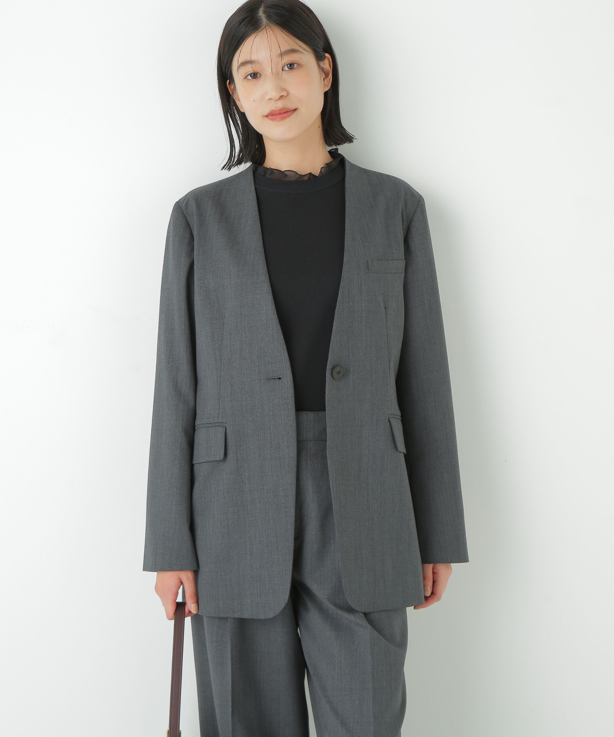  「◆Ｖネックノーカラージャケット」|その他|