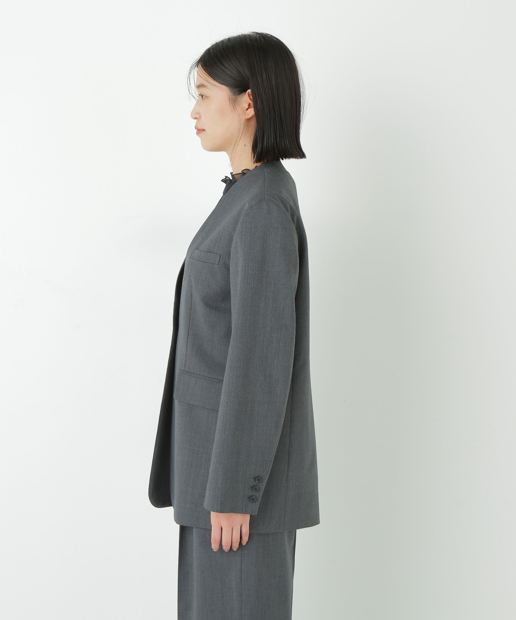  「◆Ｖネックノーカラージャケット」|その他|