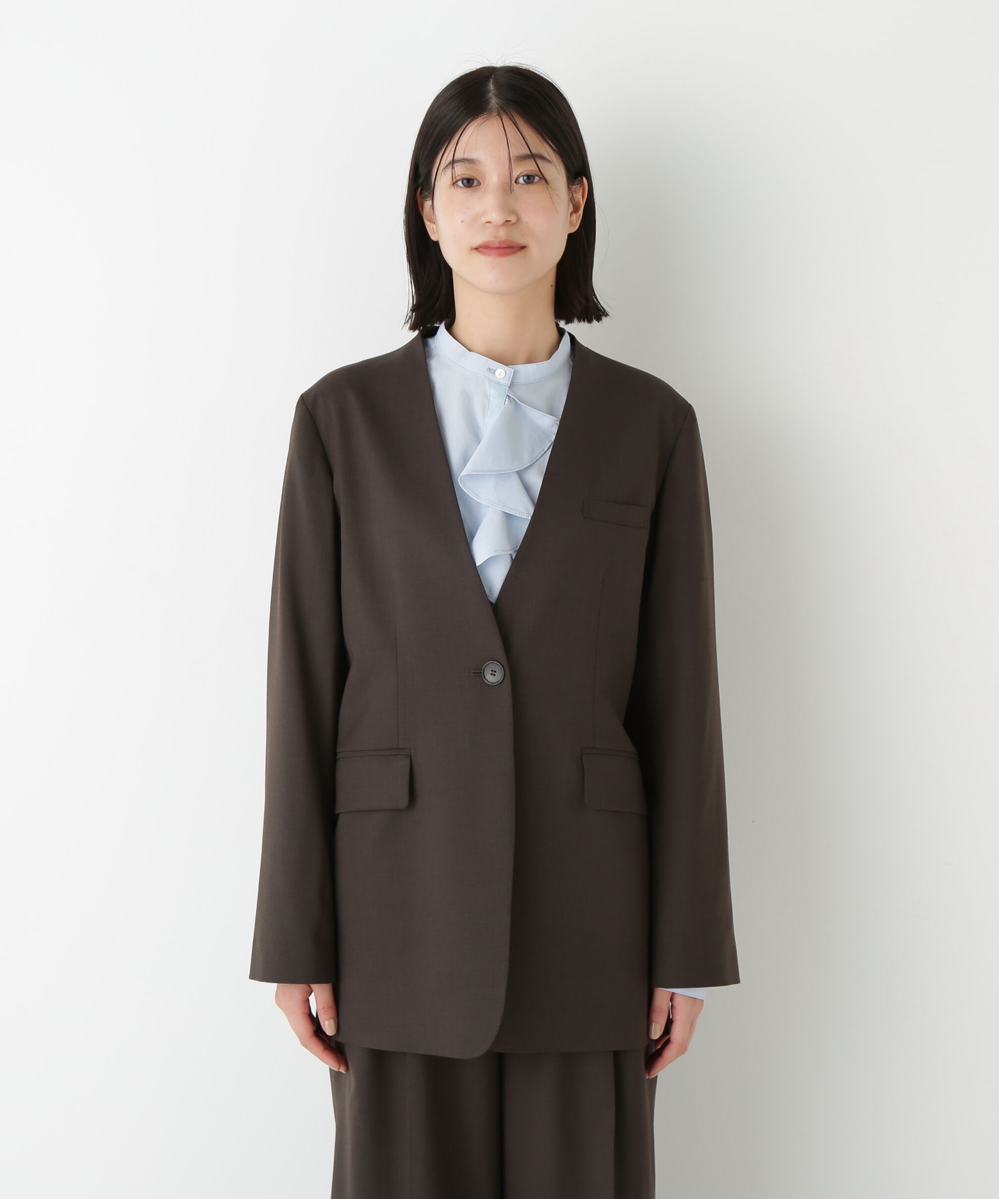  「◆Ｖネックノーカラージャケット」|その他|