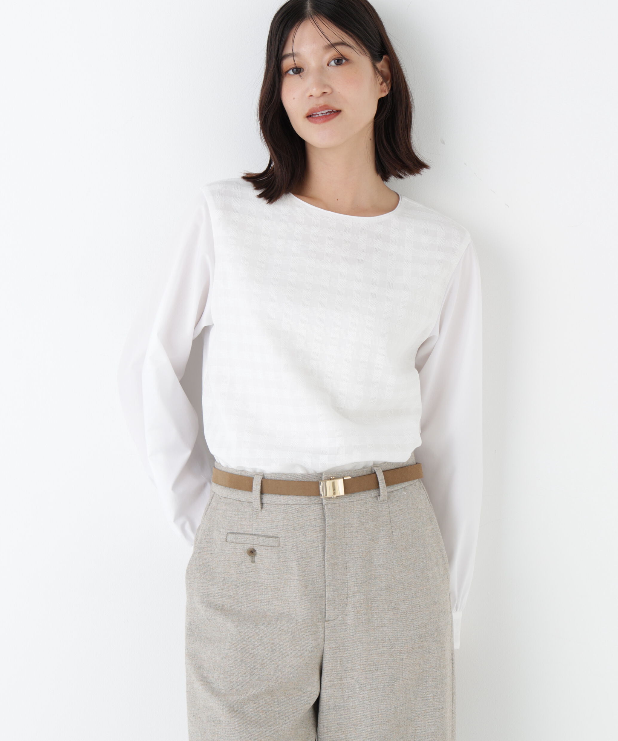  「◆レースドッキングプルオーバー」|シャツ・ブラウス|