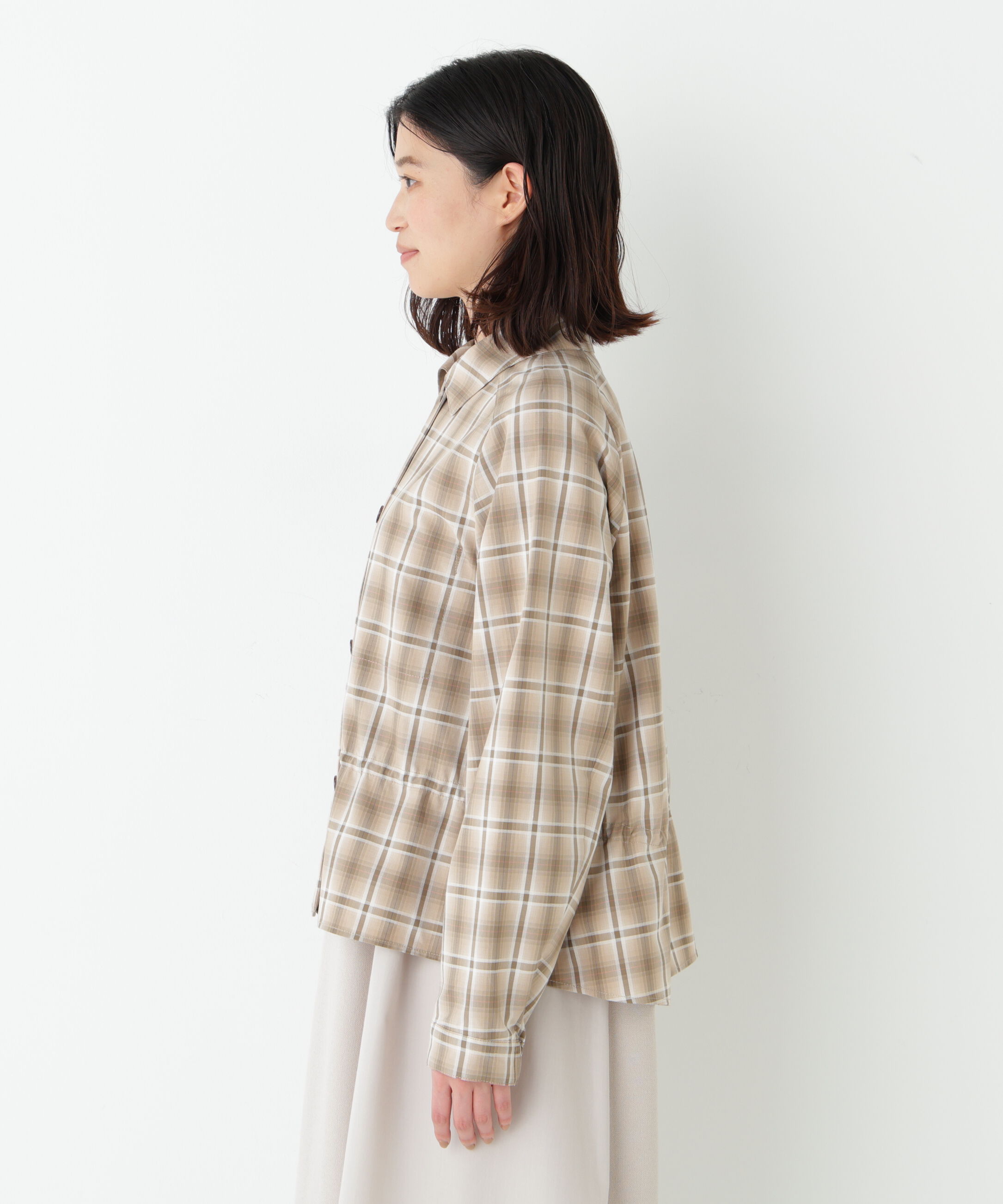  「◆先染めチェックブルゾン」|ブルゾン・スタジャン|