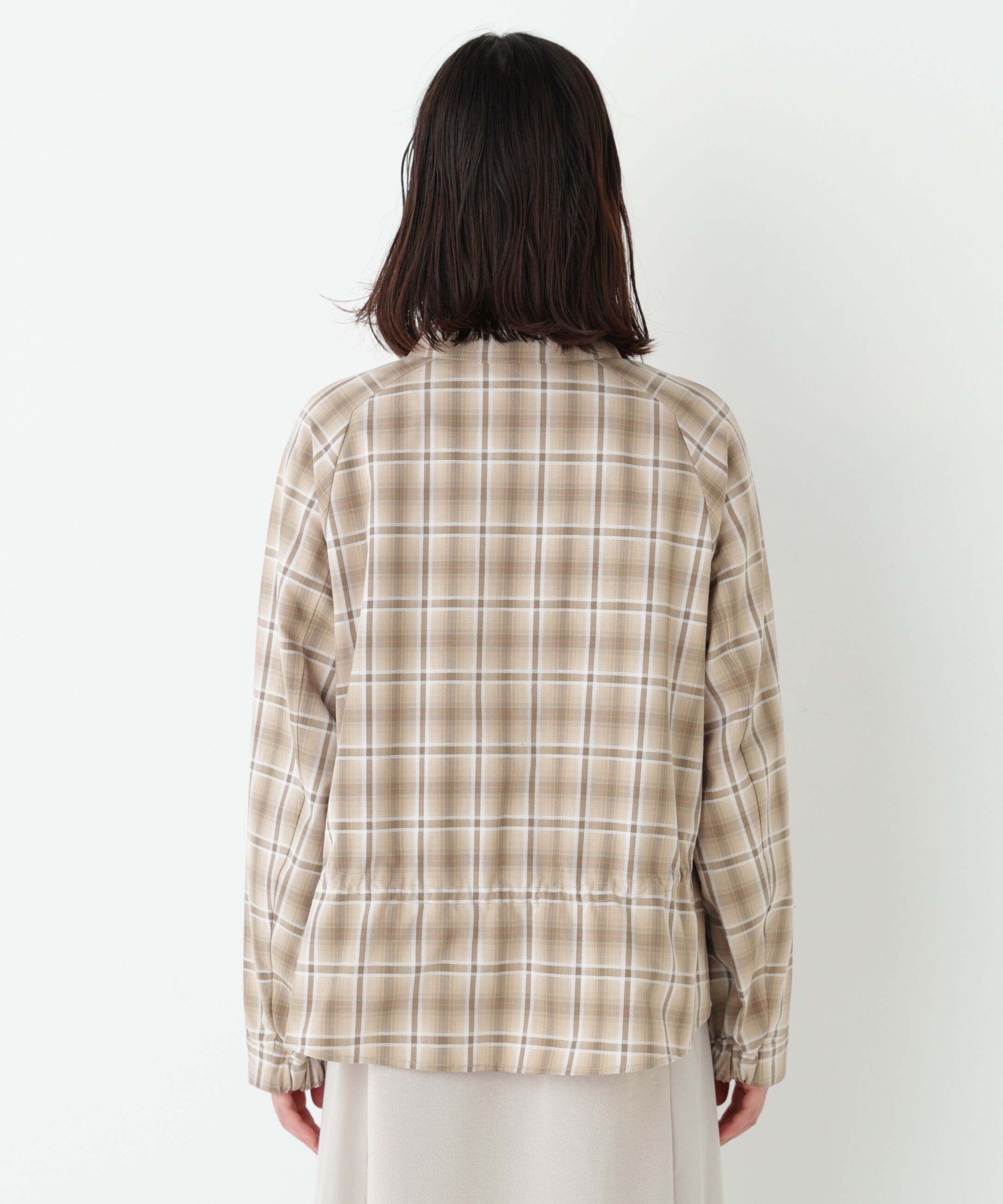  「◆先染めチェックブルゾン」|ブルゾン・スタジャン|