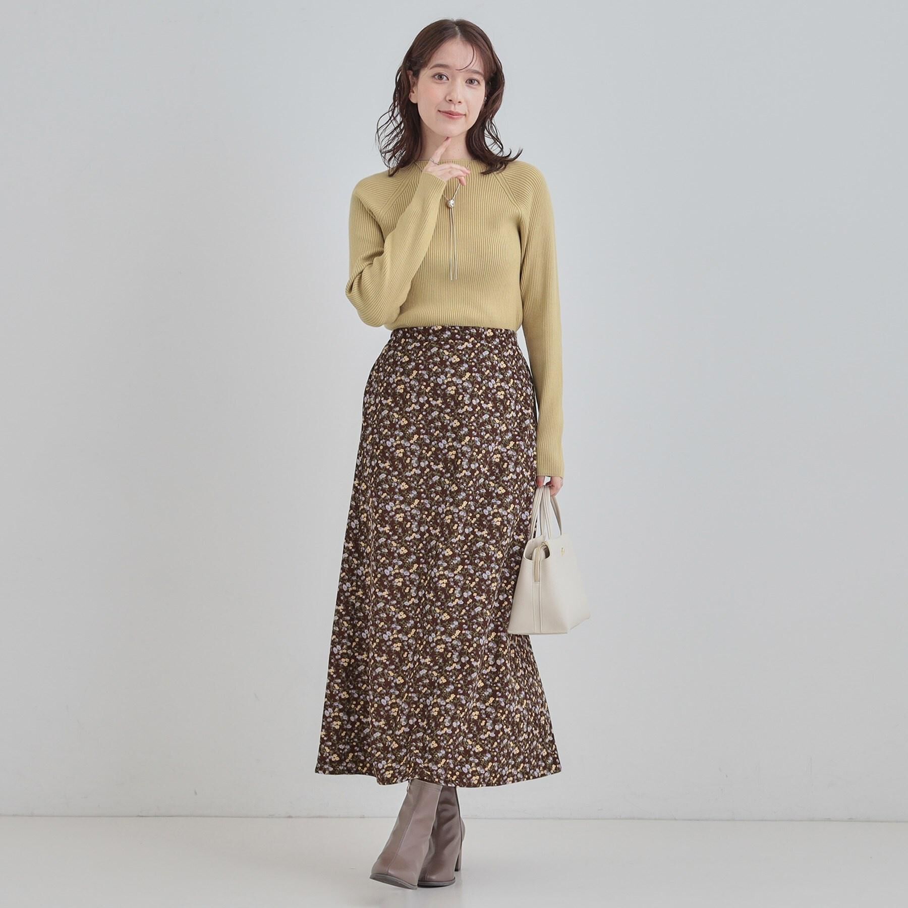 SHOO･LA･RUE「【絶妙なゆるピタ/洗濯機可】ちくちくしにくい リブハイネックやわらかニット」|ニット・セーター|